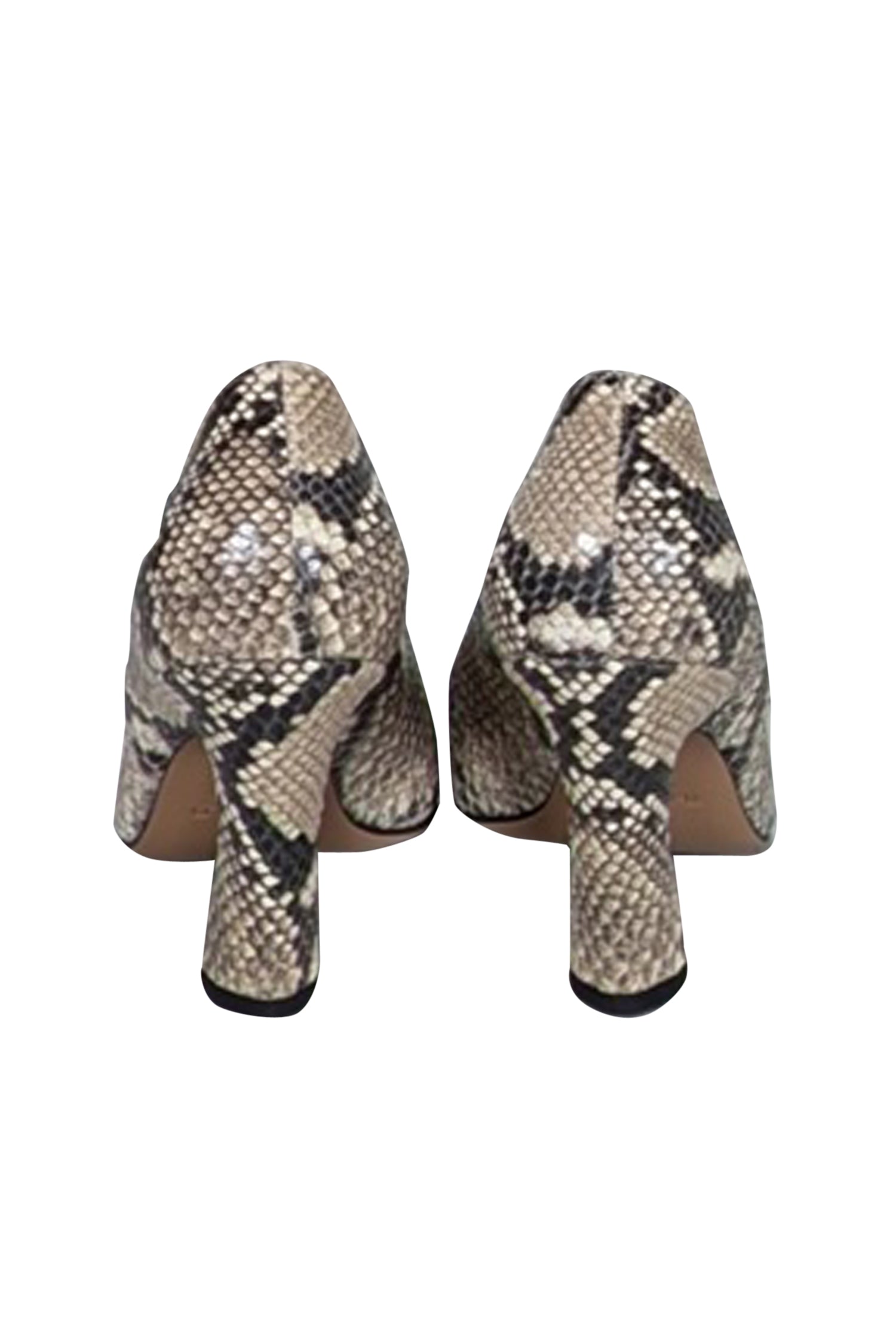 Fierce Fold Snake-Embossed Pumps