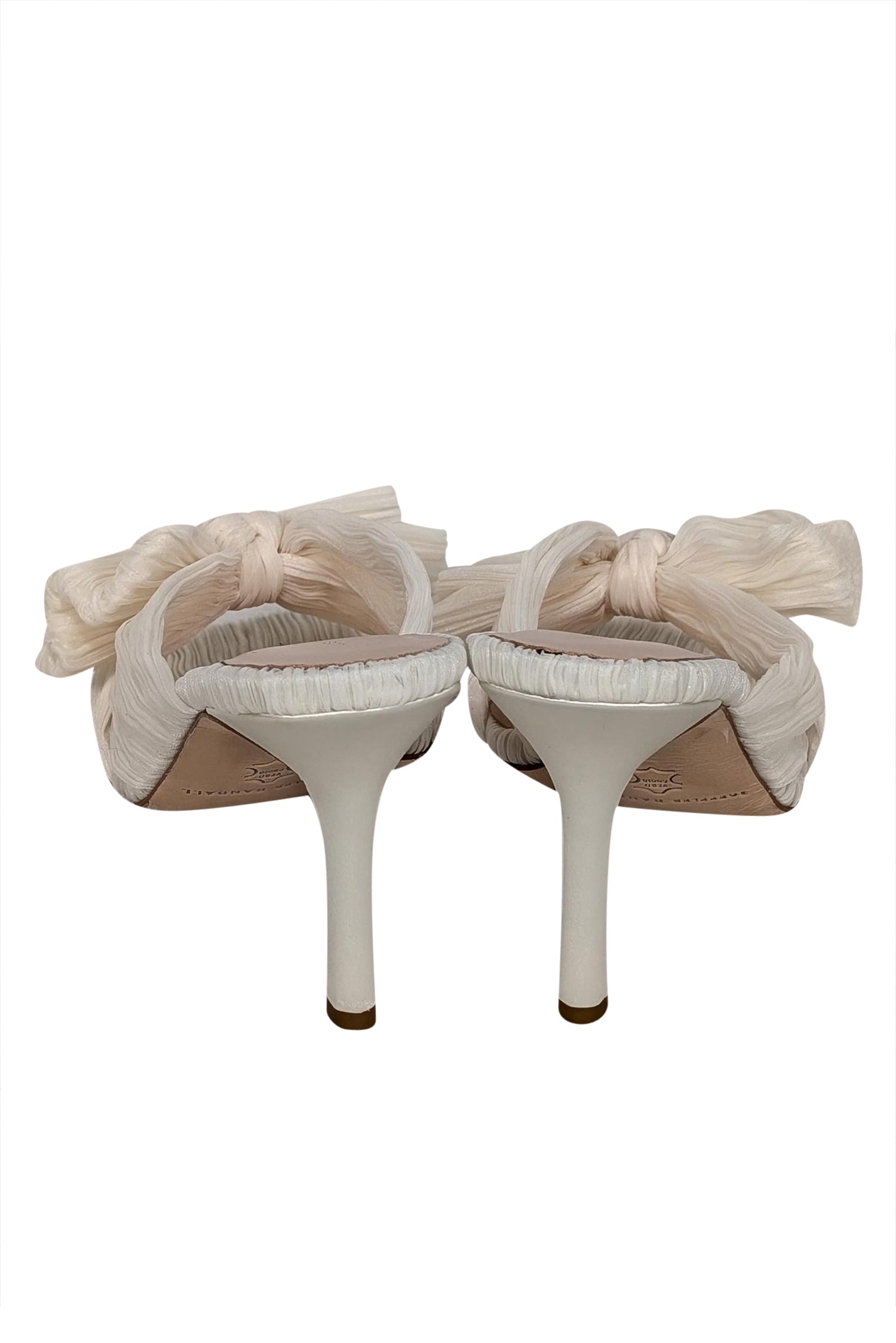 Loeffler Randall - Stunning Ivory Tulle Bow Mule Pumps, Size 8