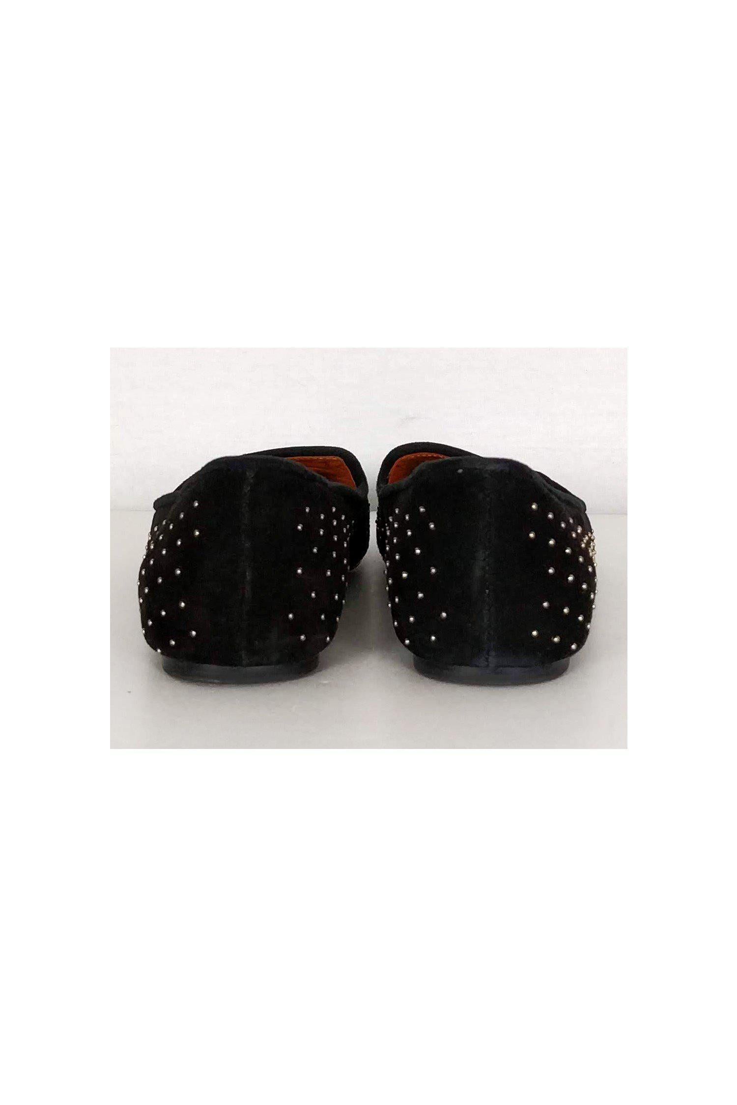 Rebecca Minkoff - Stunning Black Studded Suede Flats, Size 8