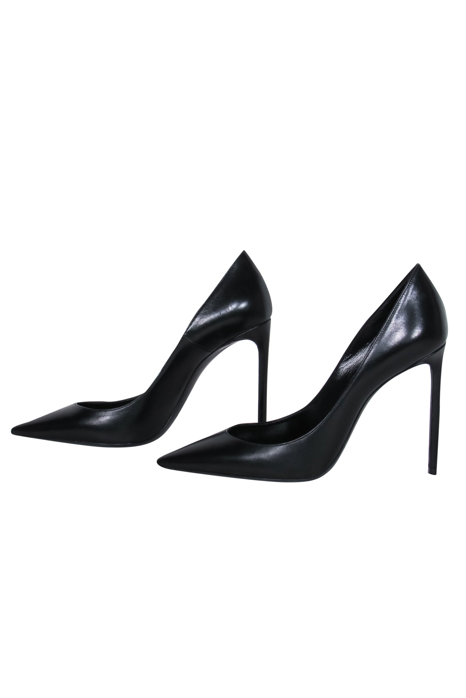 Saint Laurent Zoe 105 Black Leather Pumps - Size 6