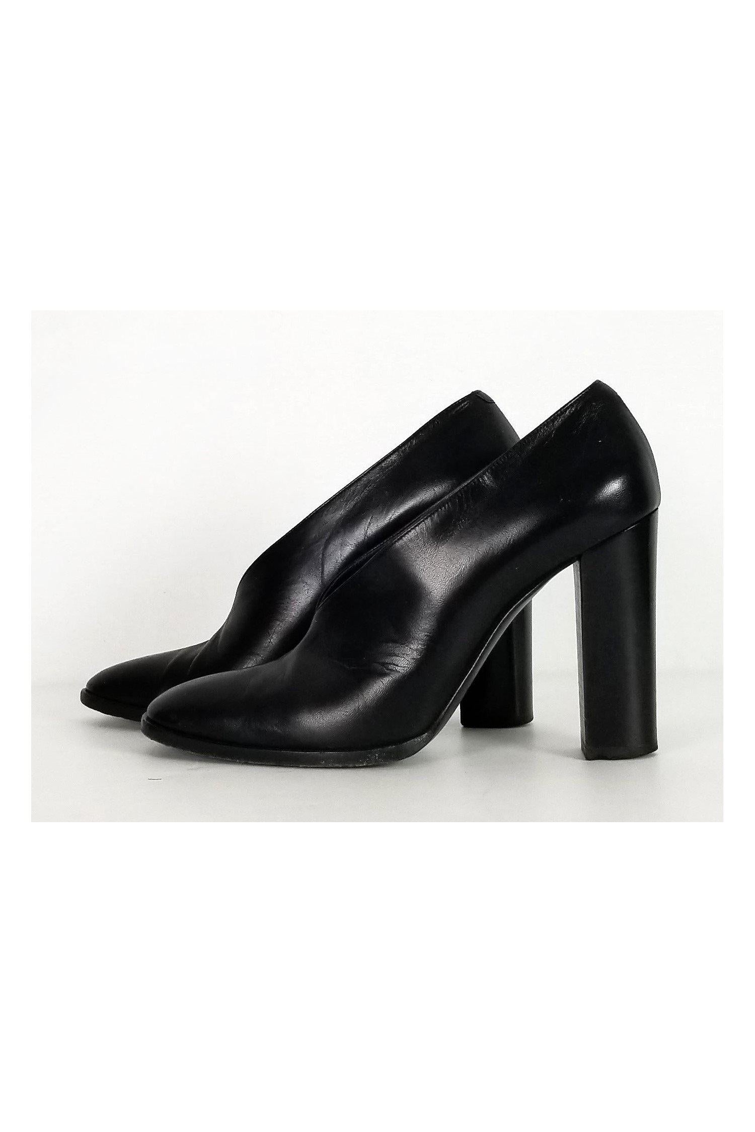 Celine Black Slip-On Heels - Size 9: Chic Office Essential