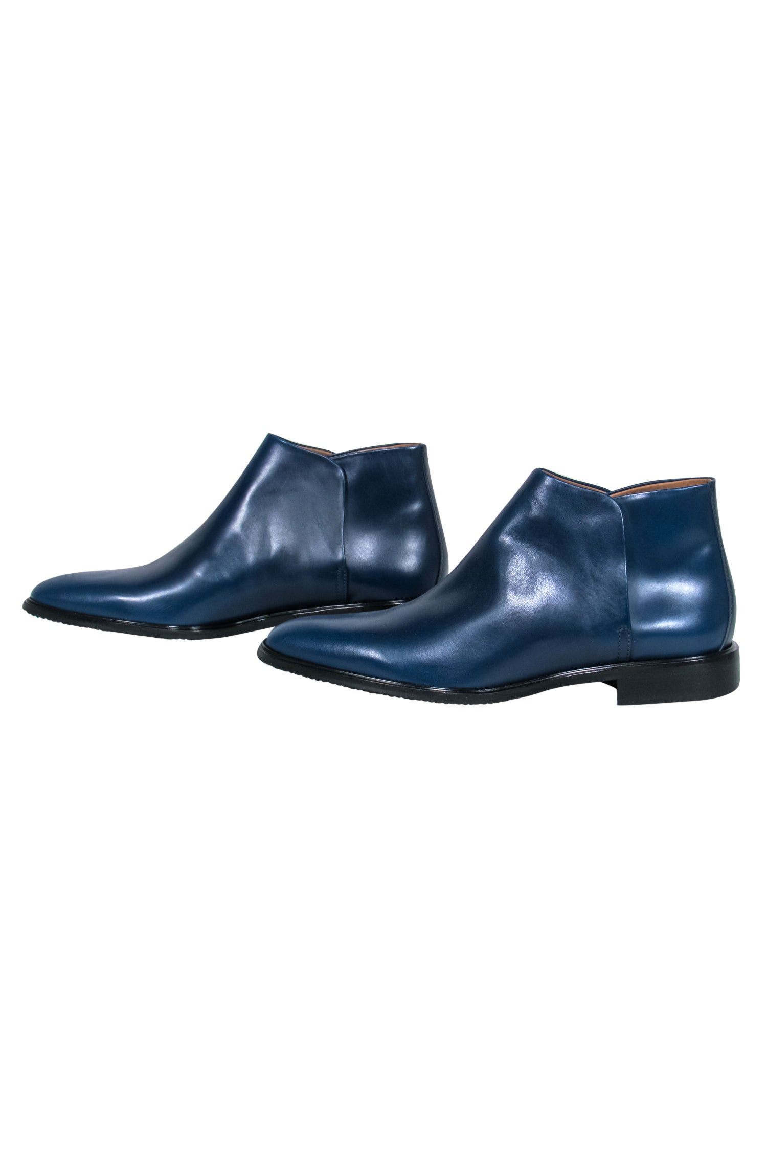 Everlane Indigo Blue Leather Chelsea Booties - Size 9, Fashion Must-Have!