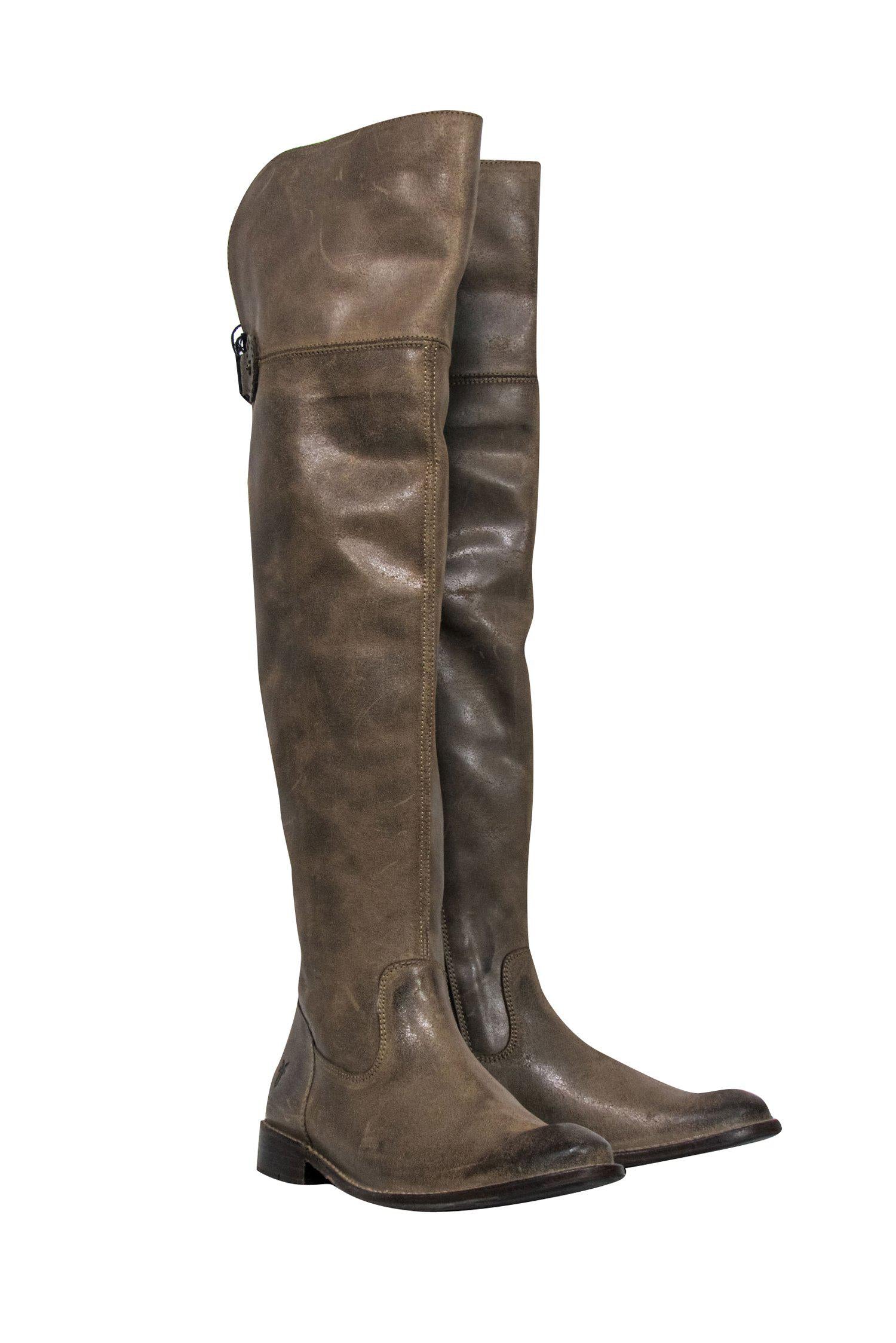 Frye Tan Leather Over-the-Knee Boots - Size 8.5 - Must-Have Autumn Footwear!