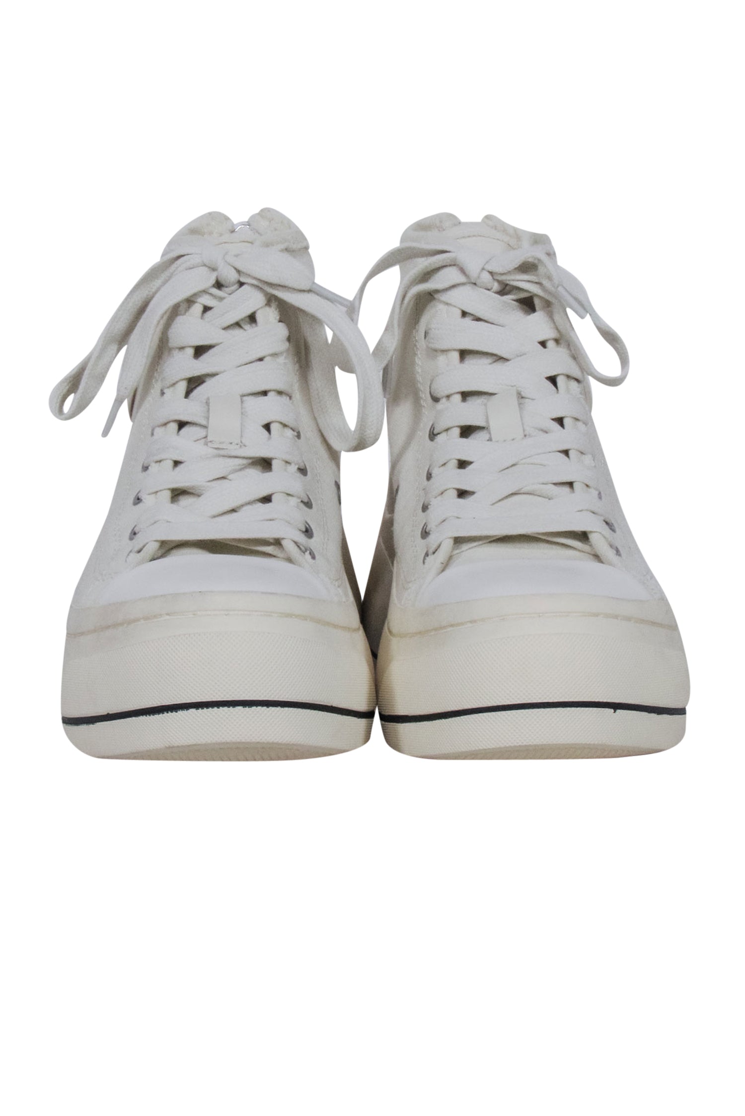 R13 Ivory 'Kurt' High-Top Sneakers - Size 8: Your Trendy Weekend Essential