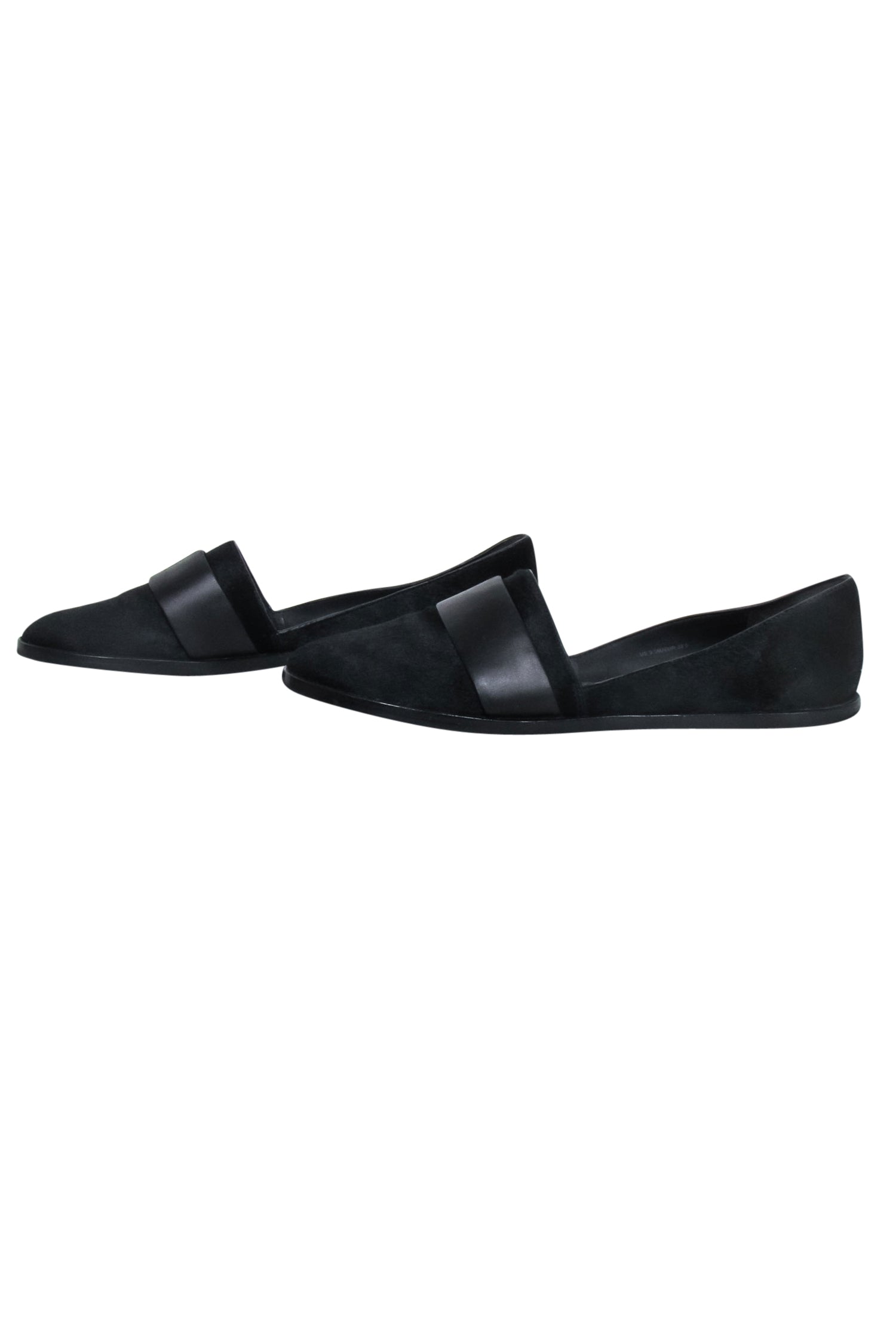Vince Luxury Black Calf Hair Flat Loafers - Size 9
