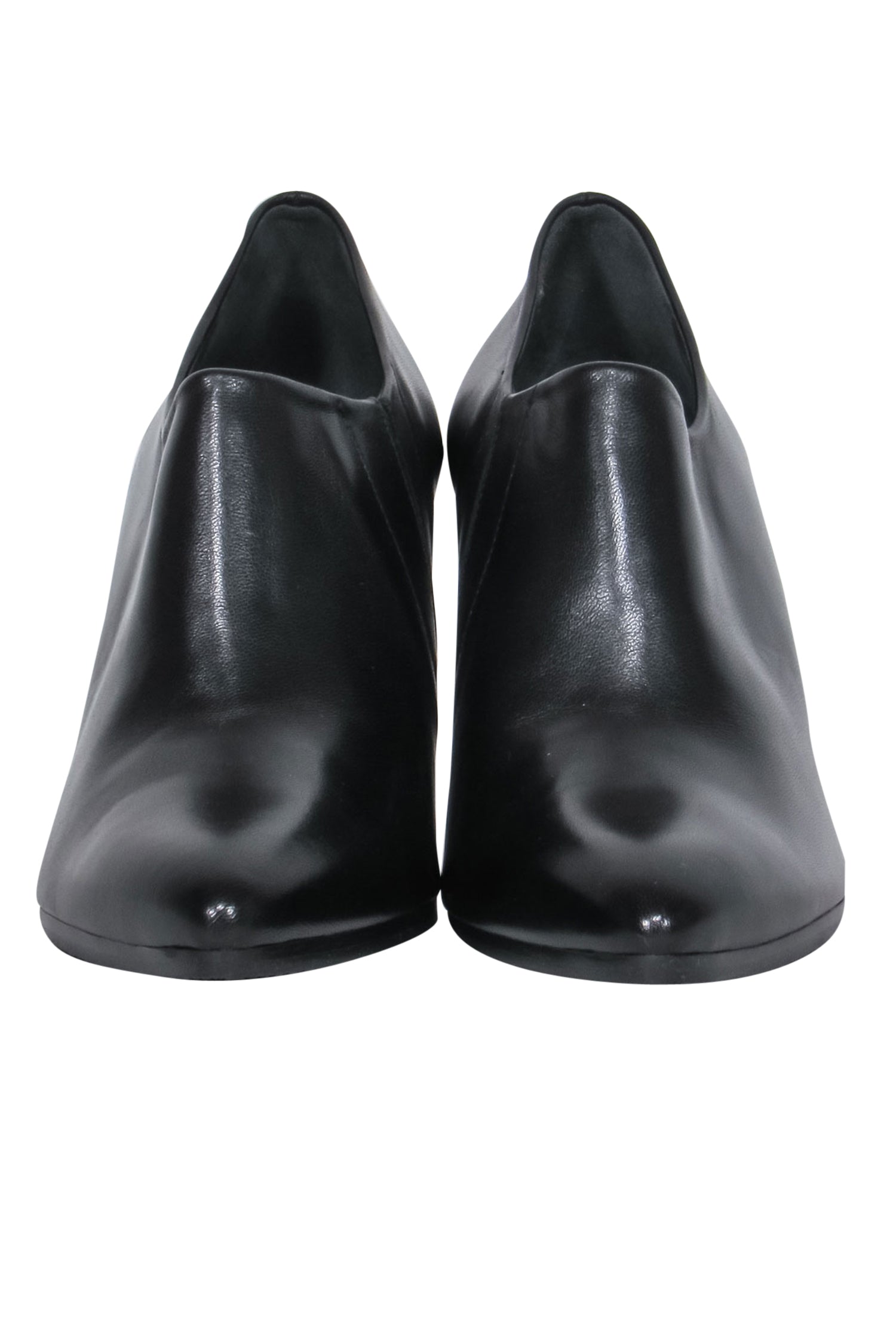 Stuart Weitzman Black Leather Pointed Toe Heeled Nappa Booties - Size 10: Fall Fashion Must-Haves
