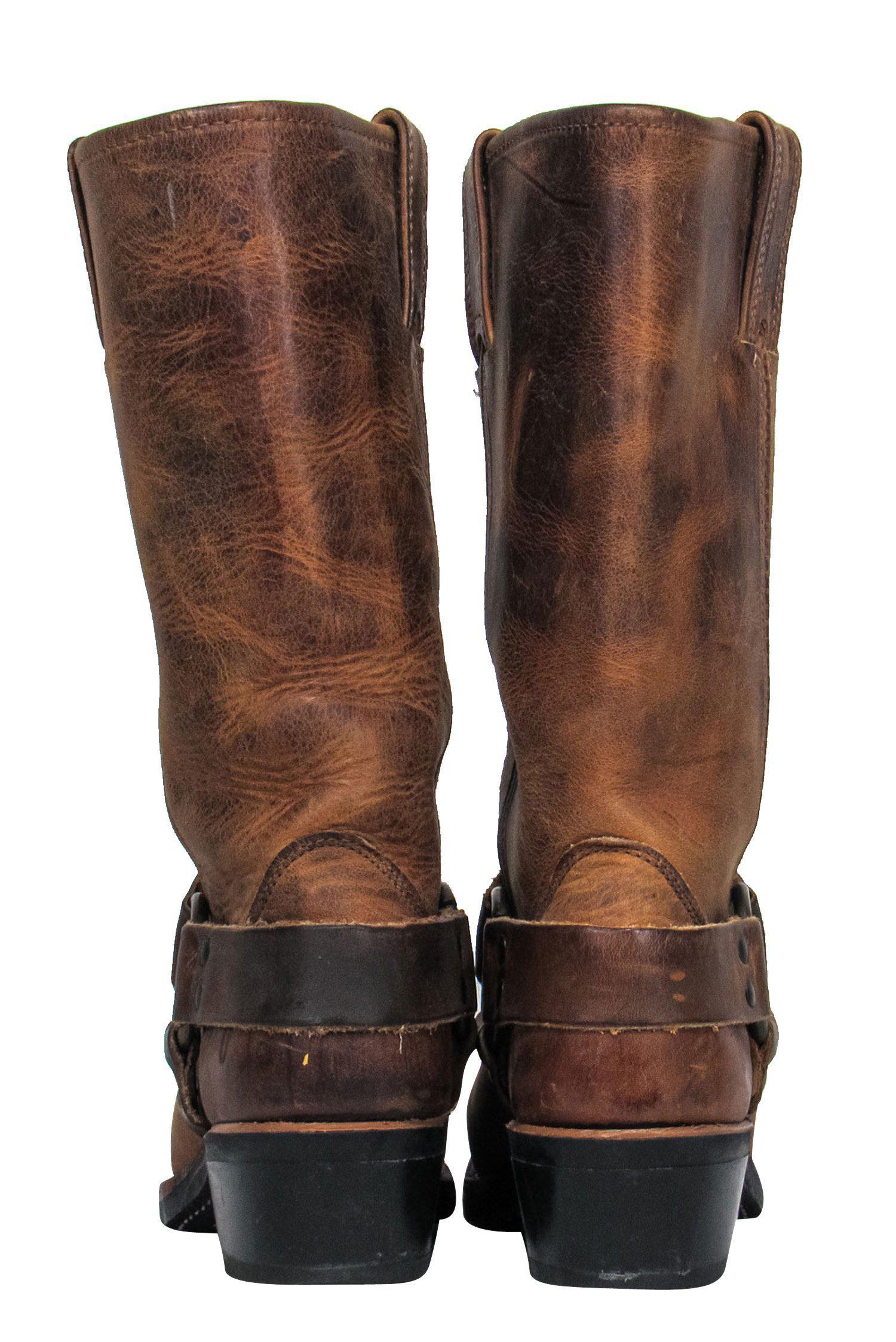 Frye Brown Western-Style Calf High Boots - Size 6 - Add Cowboy Cool to Your Look!