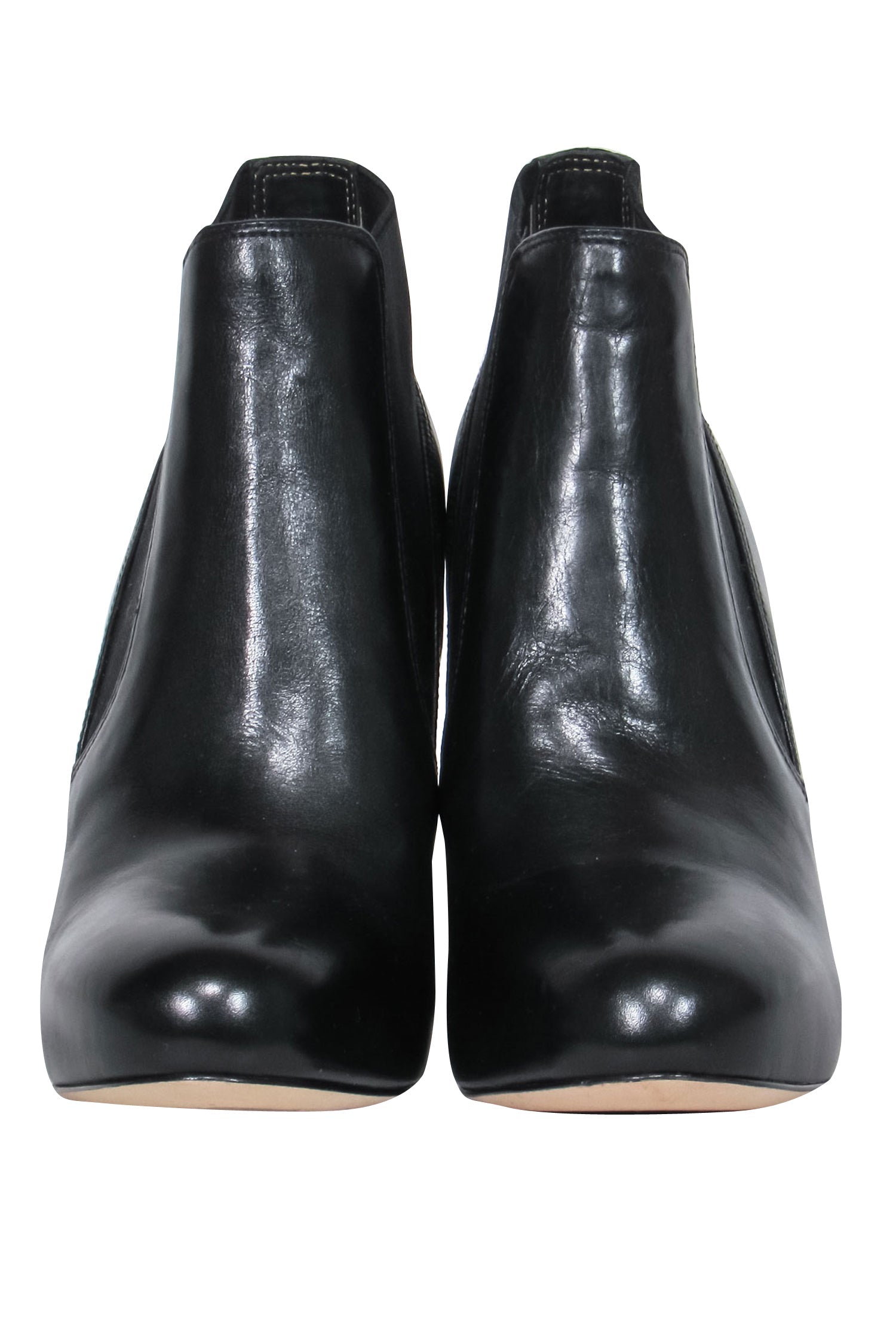 Via Spiga Black Leather Stiletto Platform Booties - Size 6, Your Autumn Must-Have!