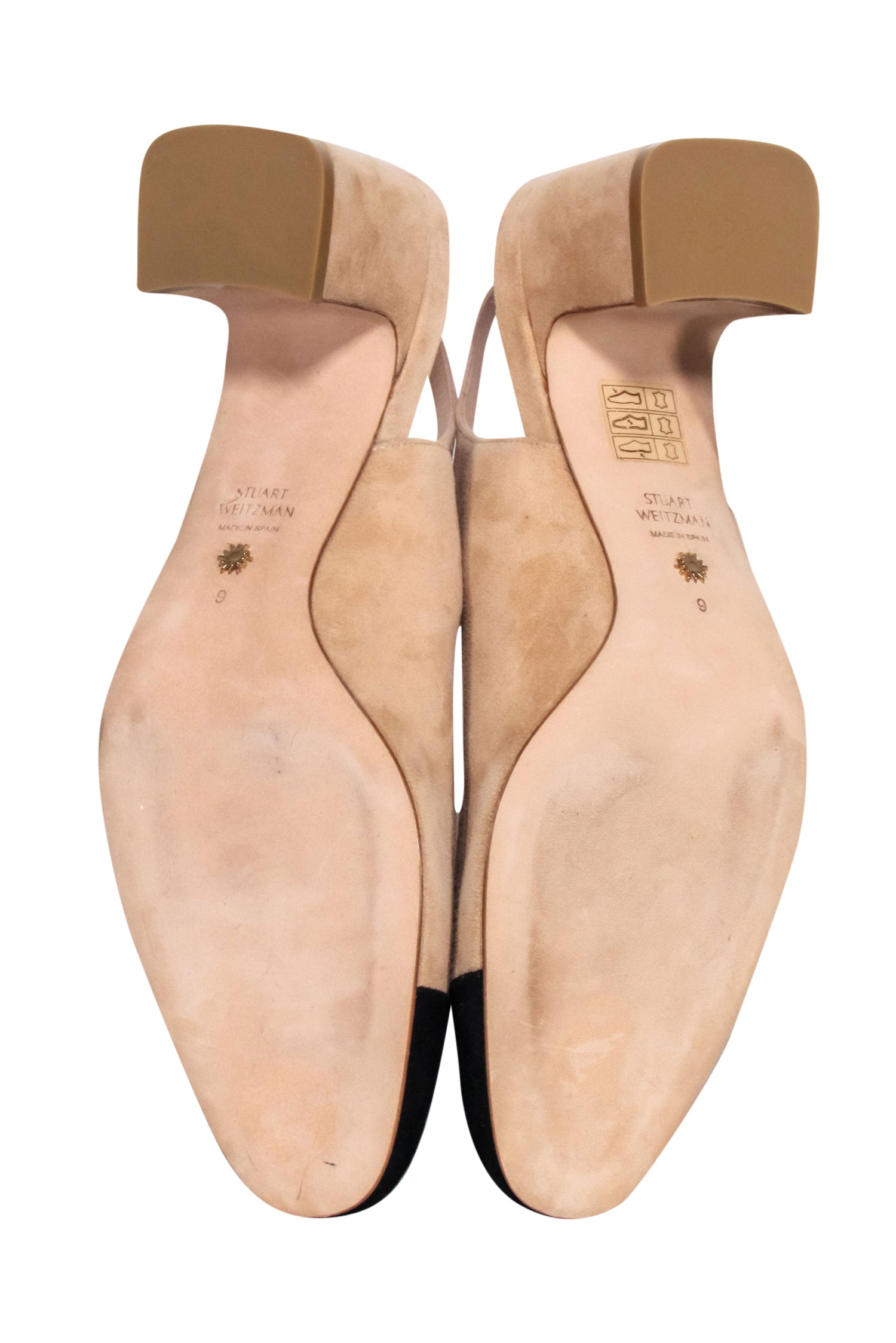 Stuart Weitzman - Gorgeous Beige Suede Sling Back Heels in Size 9