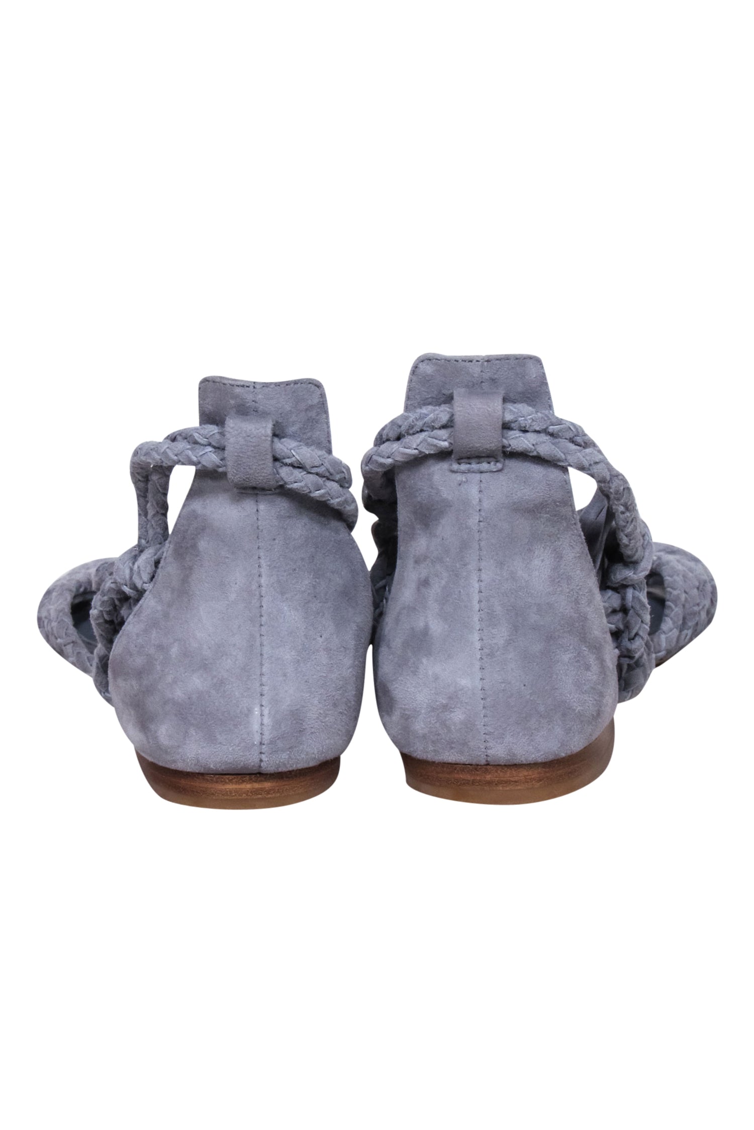 Joie - Stylish Blue Suede Gladiator Wrap - Around Sandals, Size 7.5