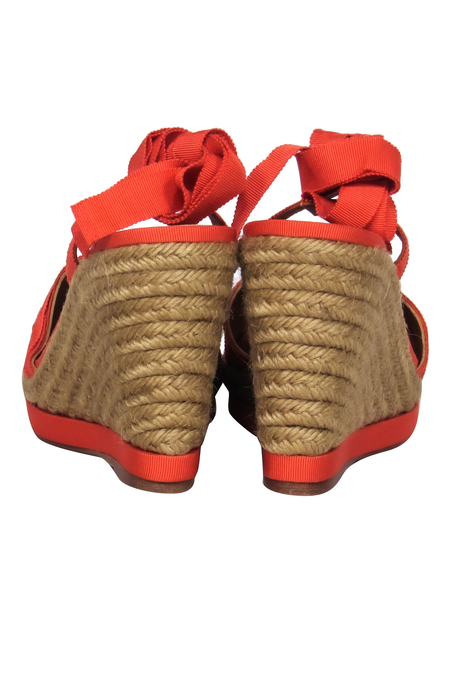 Lanvin Orange Wedge Espadrilles - Size 7: A Sunny Fashion Statement!