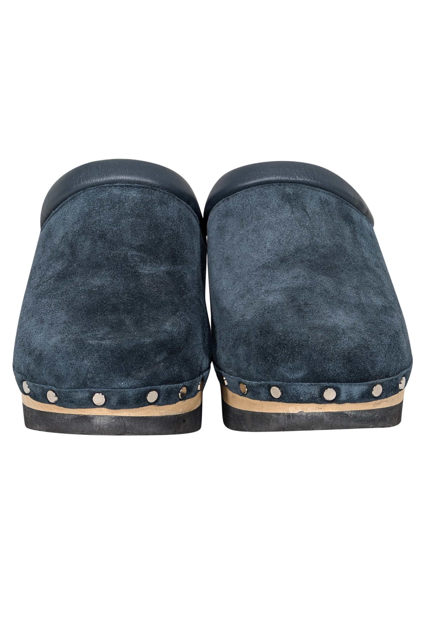 M. Gemi Navy Suede Clogs - Size 10 - Fall Fashion Must-Have