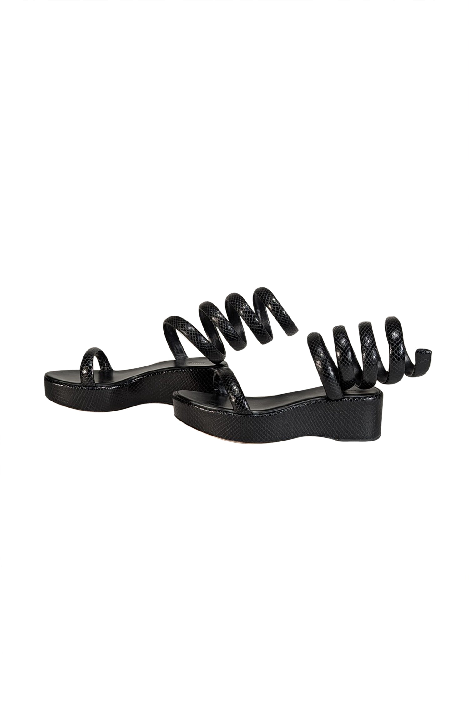 Cult Gaia's Stunning Black Gabi Platform Sandals - Size 10