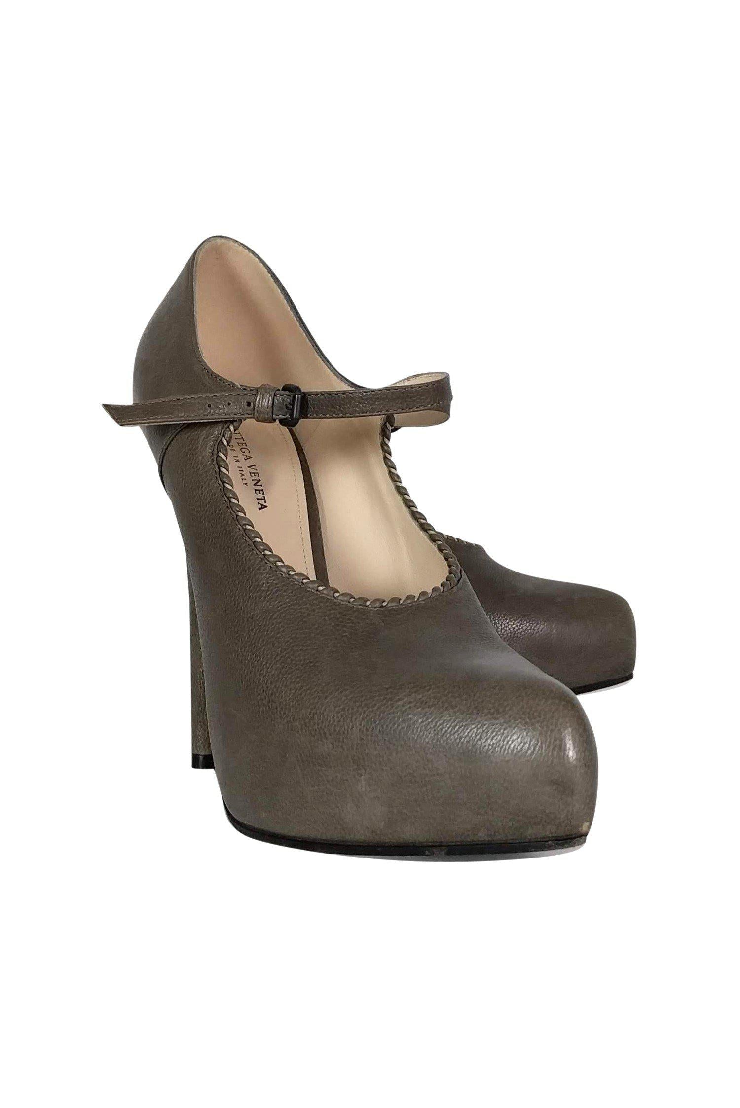 Gorgeous Bottega Veneta Taupe Mary Jane Pumps - Size 7.5 - Grab Yours Now!