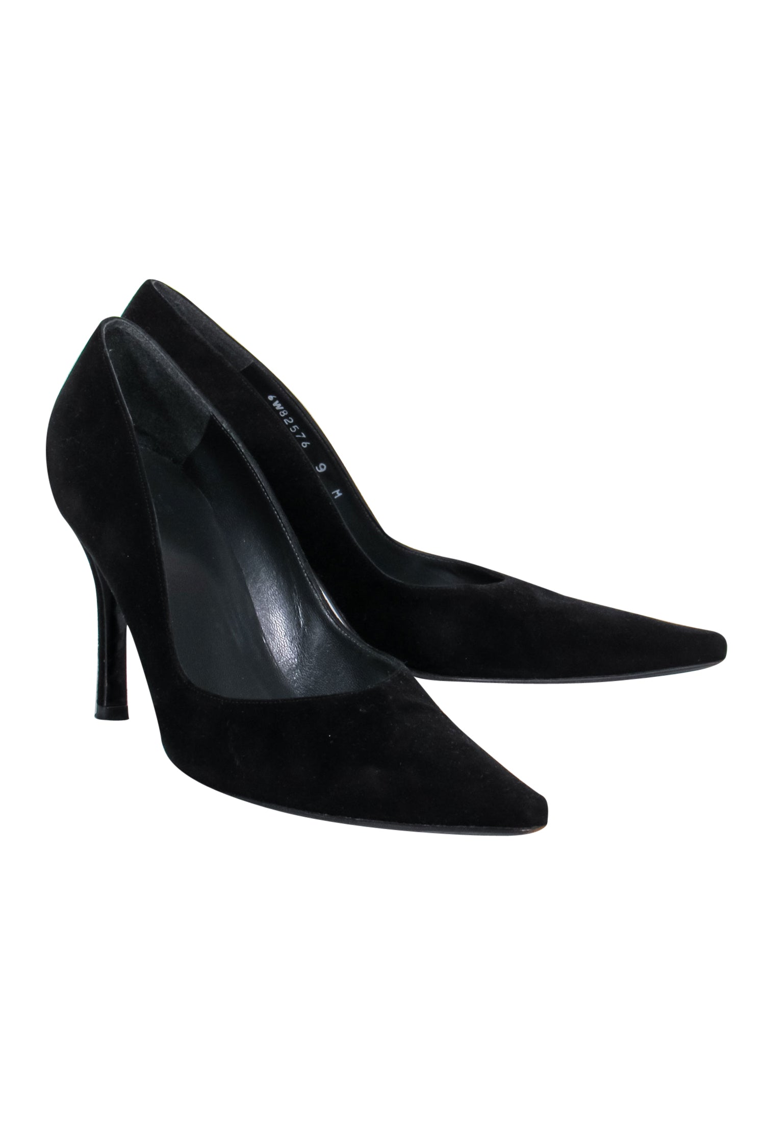 Stuart Weitzman Black Suede Pointed Toe Pumps - Size 9: A Fashion Must-Have!