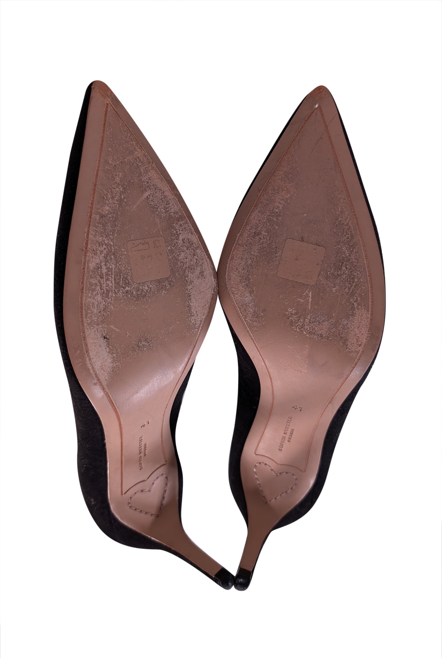 Sophia Webster's Enchanting Black Suede Rose Gold Butterfly Toe Pumps - Size 11