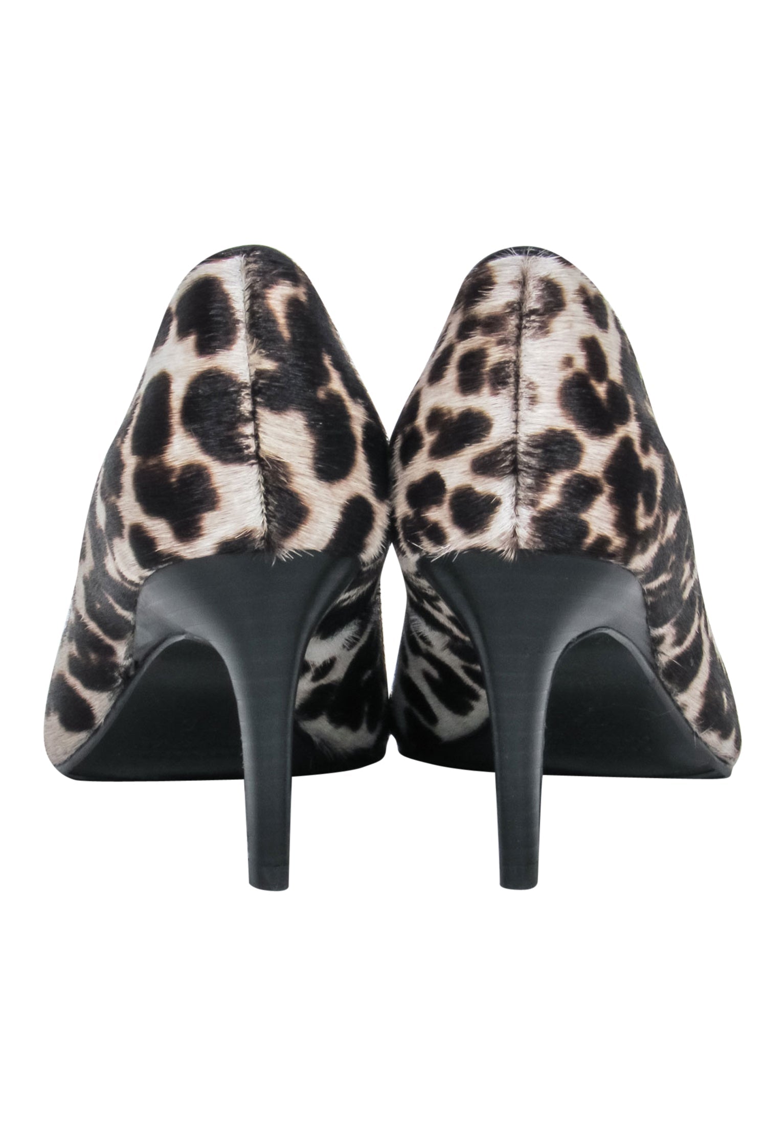 Taryn Rose Leopard-Printed Calf Hair Pointed Toe Pumps - Size 7.5: Be Wild and Stylish!