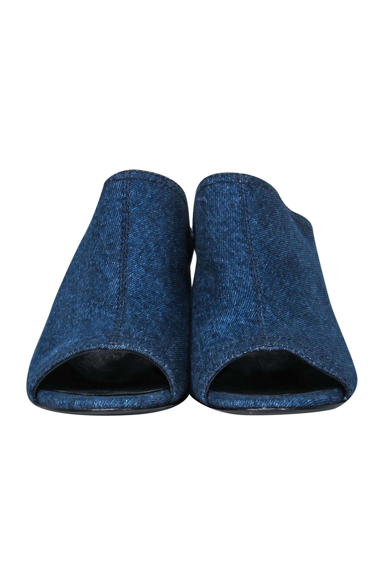 3.1 Phillip Lim Blue Denim Open Toe Mule Heels - Size 6: Elevate Your Style!