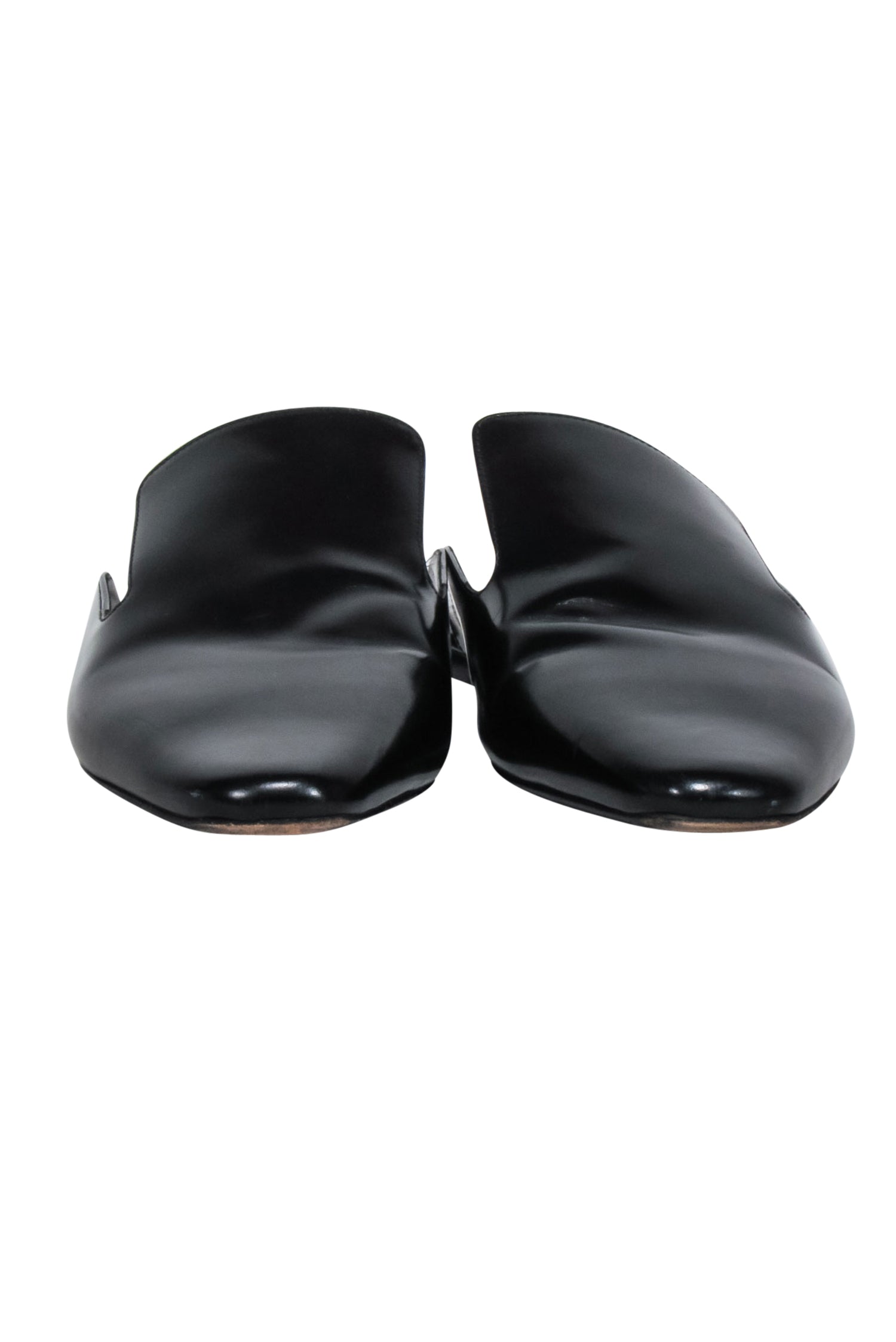 Jil Sander's Stunning Black Leather Mule Flats - Size 10.5