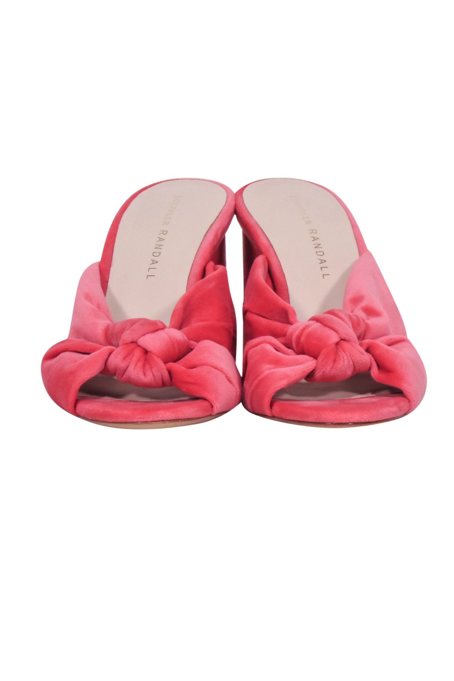Loeffler Randall Pink Velour Mule Pumps - Size 7: Fashion-Forward Footwear!