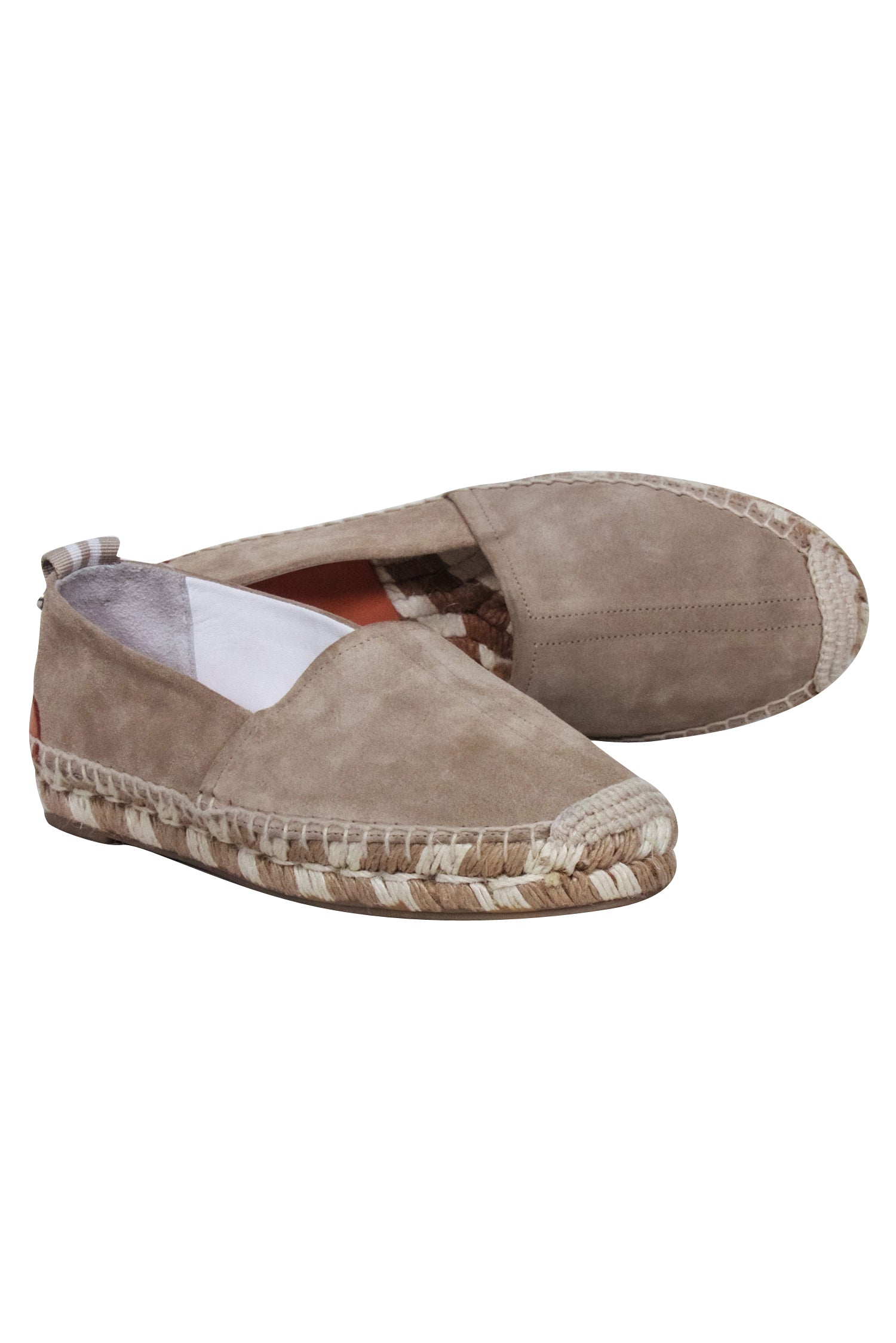 Rag & Bone - Stunning Beige Suede Espadrille Woven Flats in Size 8.5
