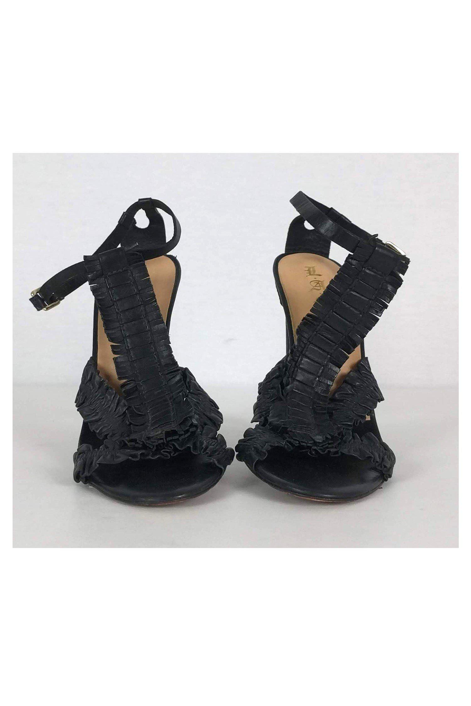 Gorgeous L.A.M.B. Black Fringe Pumps - Size 7 - Grab Yours Now!