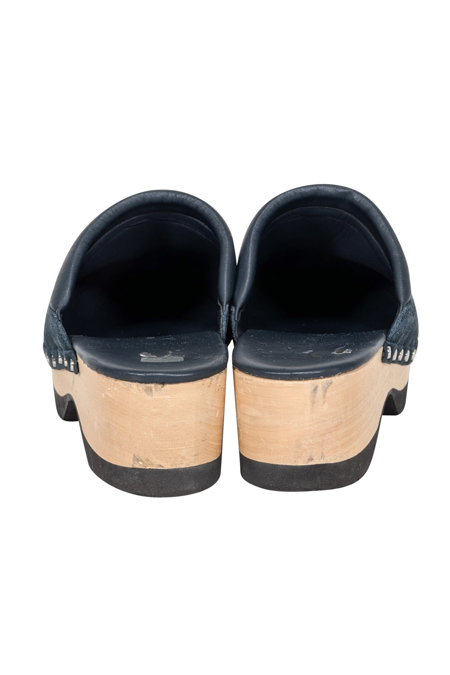 M. Gemi Navy Suede Clogs - Size 10 - Fall Fashion Must-Have