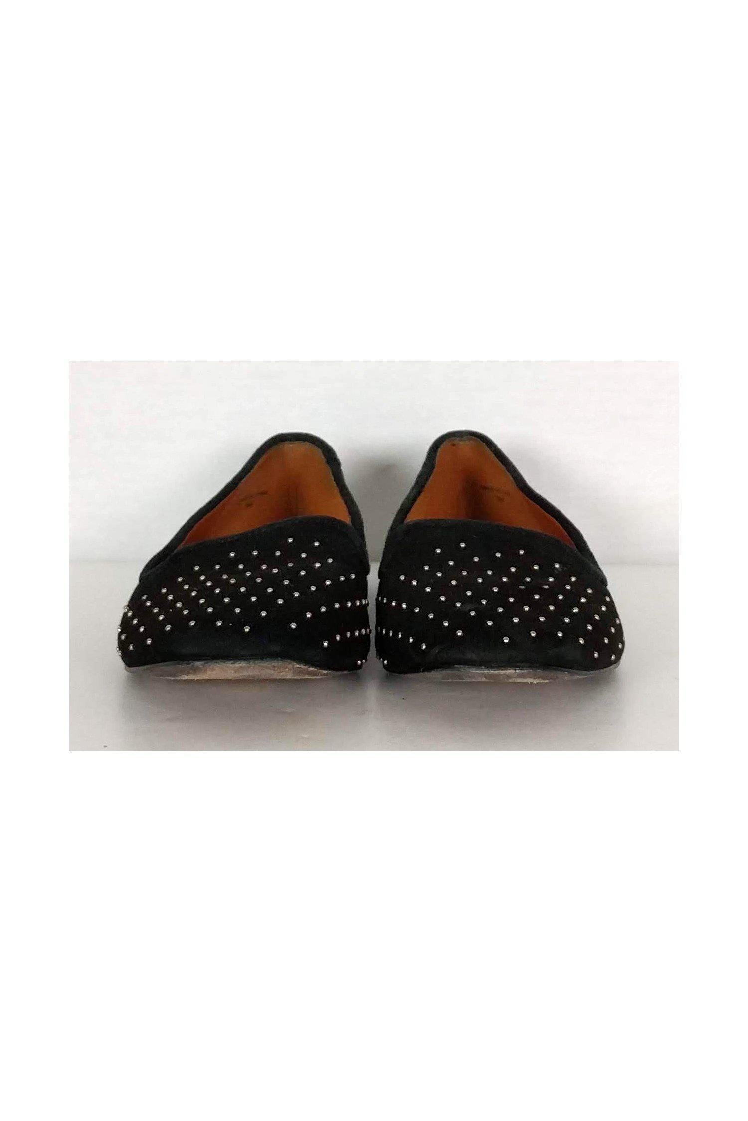 Rebecca Minkoff - Stunning Black Studded Suede Flats, Size 8