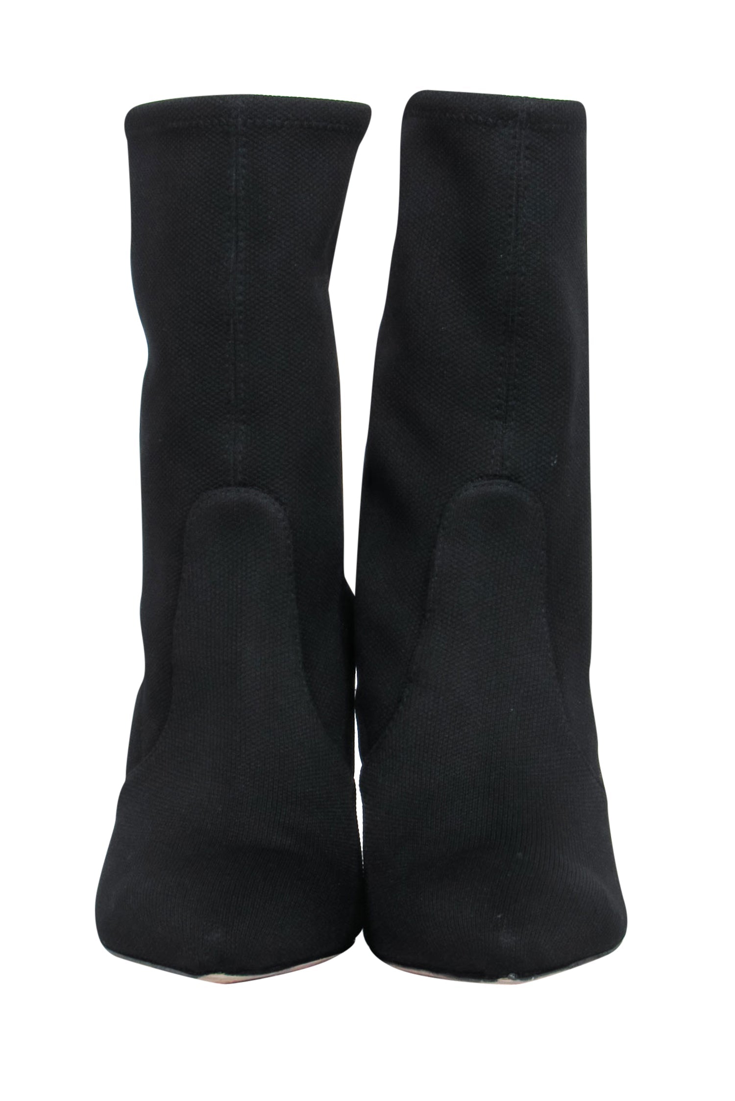 Stuart Weitzman Black Pointed Toe Heeled Sock Booties - Size 6.5 - A Must-Have for Stylish Nights Out