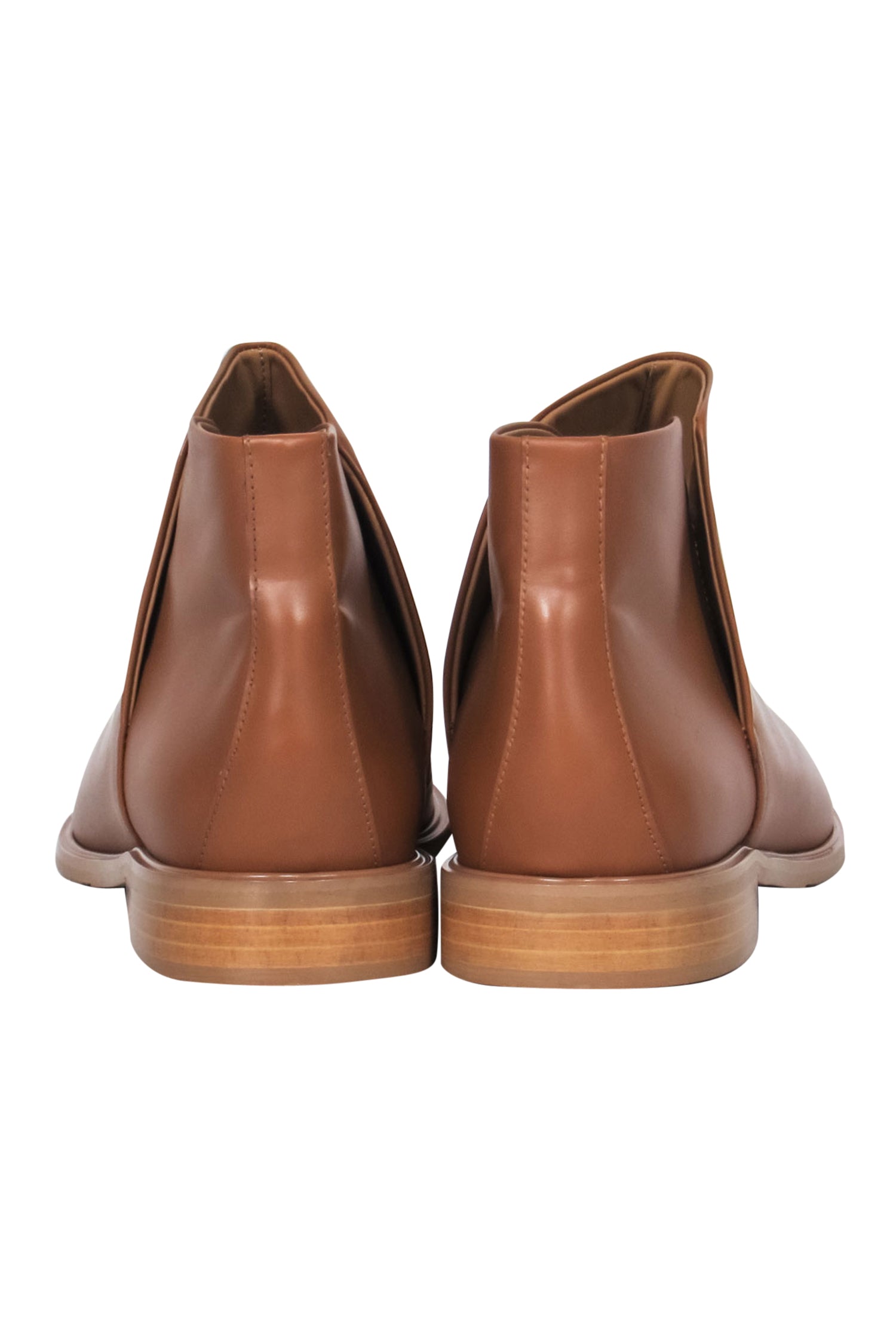 Everlane Light Brown Leather Block Heel Ankle Booties - Size 10: Fall Fashion Must-Have!