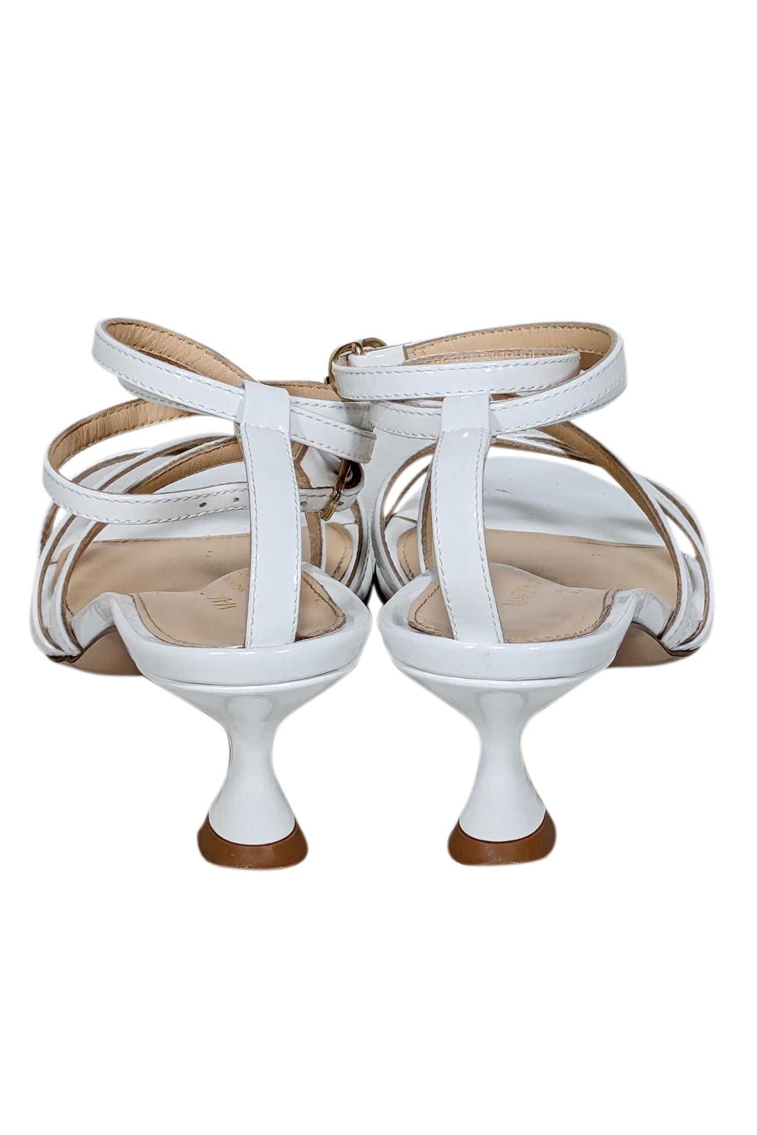 Marion Parke - Stunning White Raina Strappy Sandals, Size 7