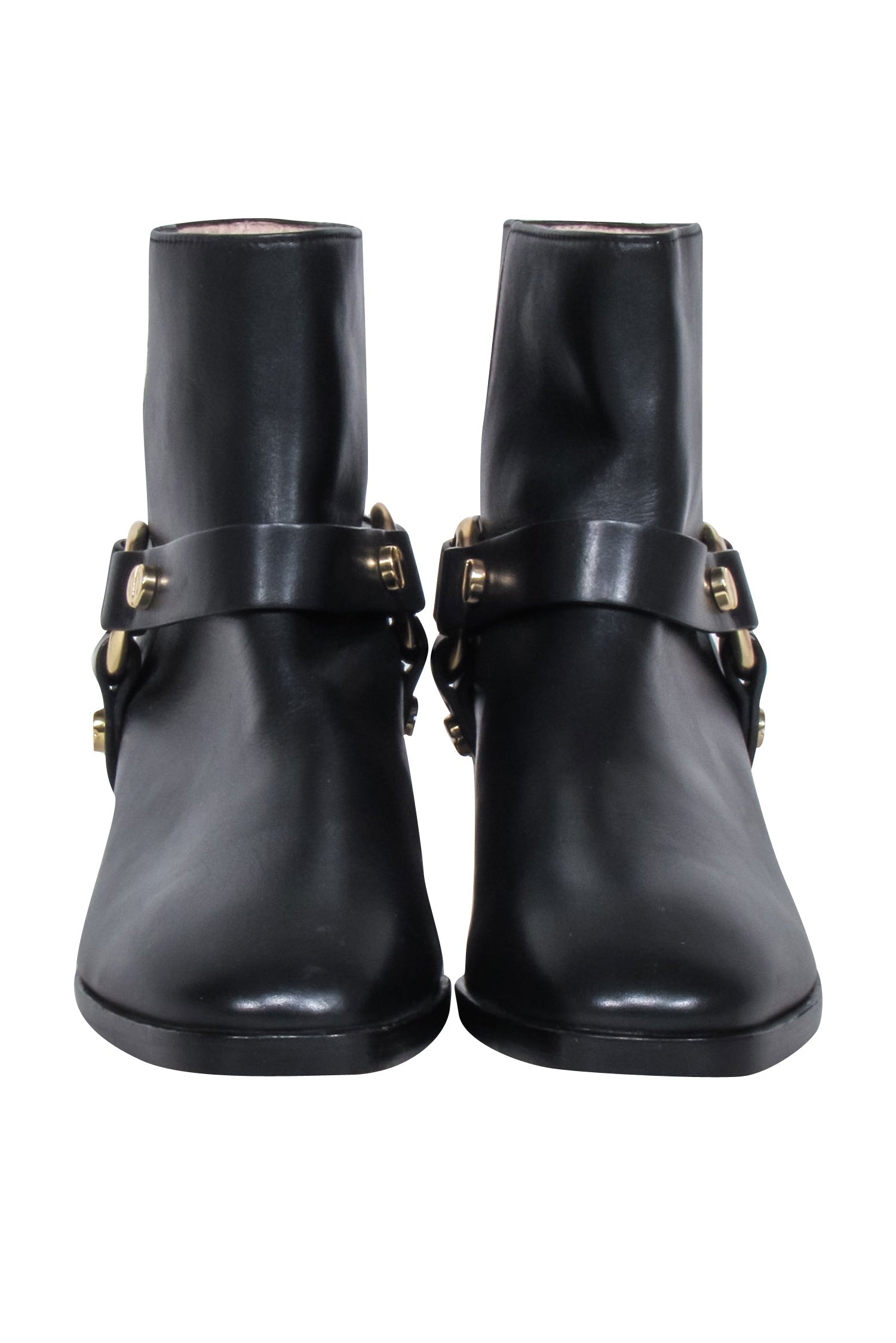 Stuart Weitzman Black Leather Ankle Detail Short Boots - Size 8.5: Unleash Your Edgy Style!