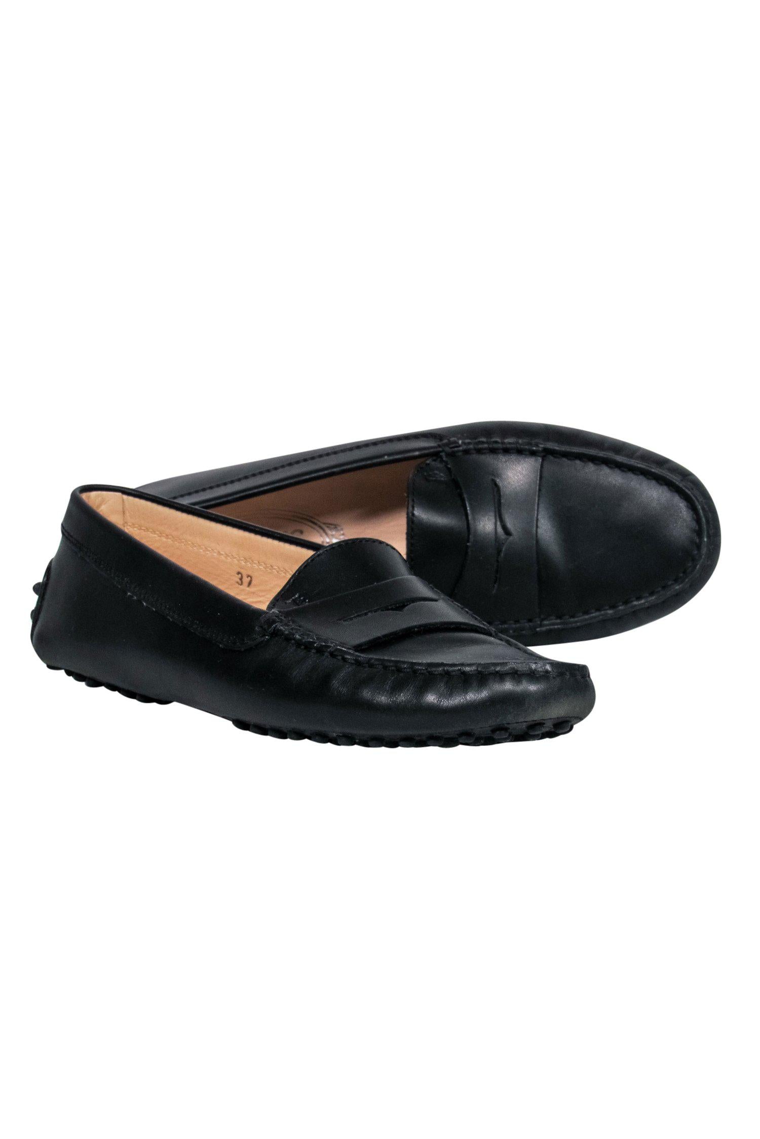 Tod's Classic Black Leather Loafers - Size 7: Elevate Your Office Style!