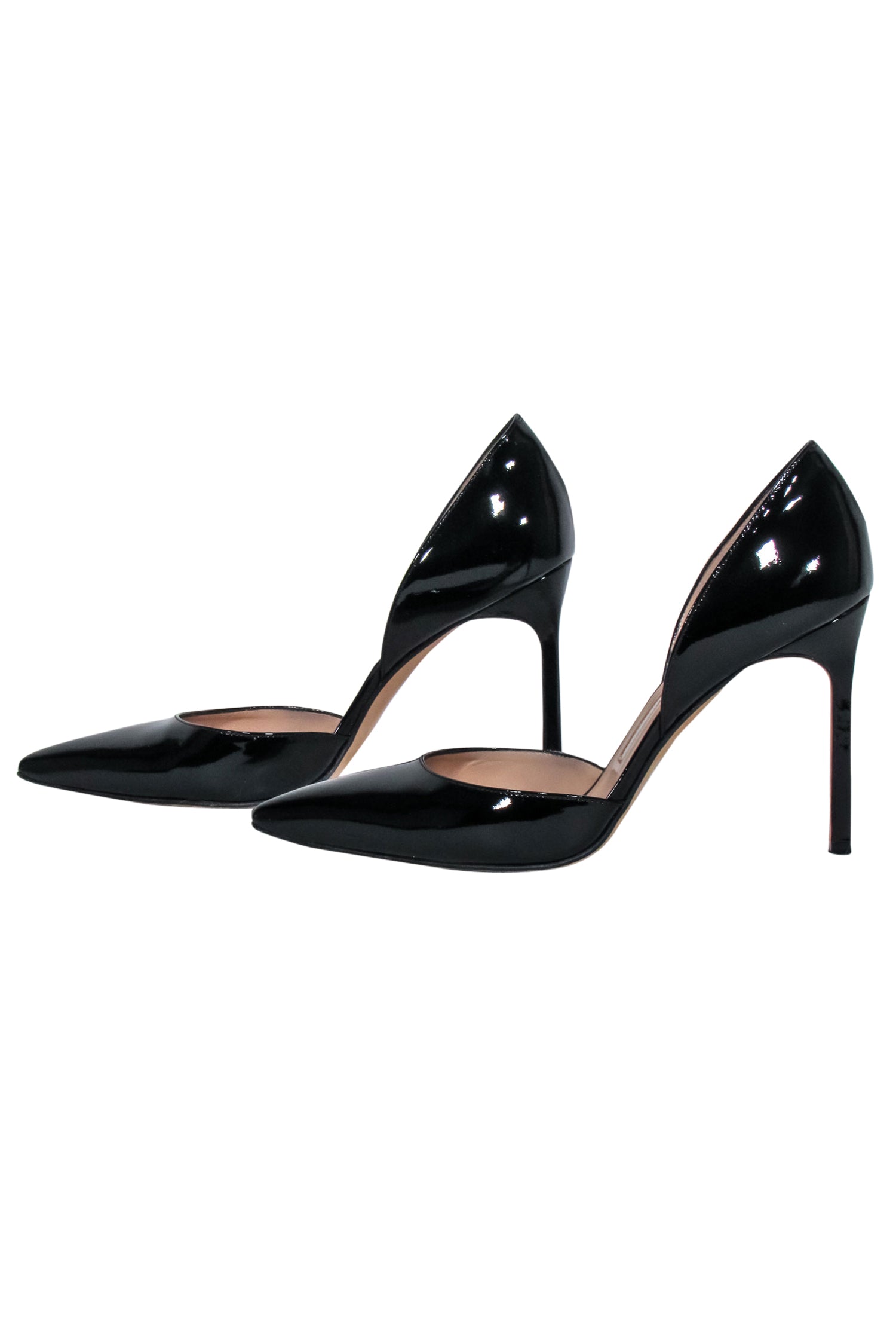 Manolo Blahnik Black Patent Leather Pointed Toe Pumps - Size 7.5 - Elevate Your Style!