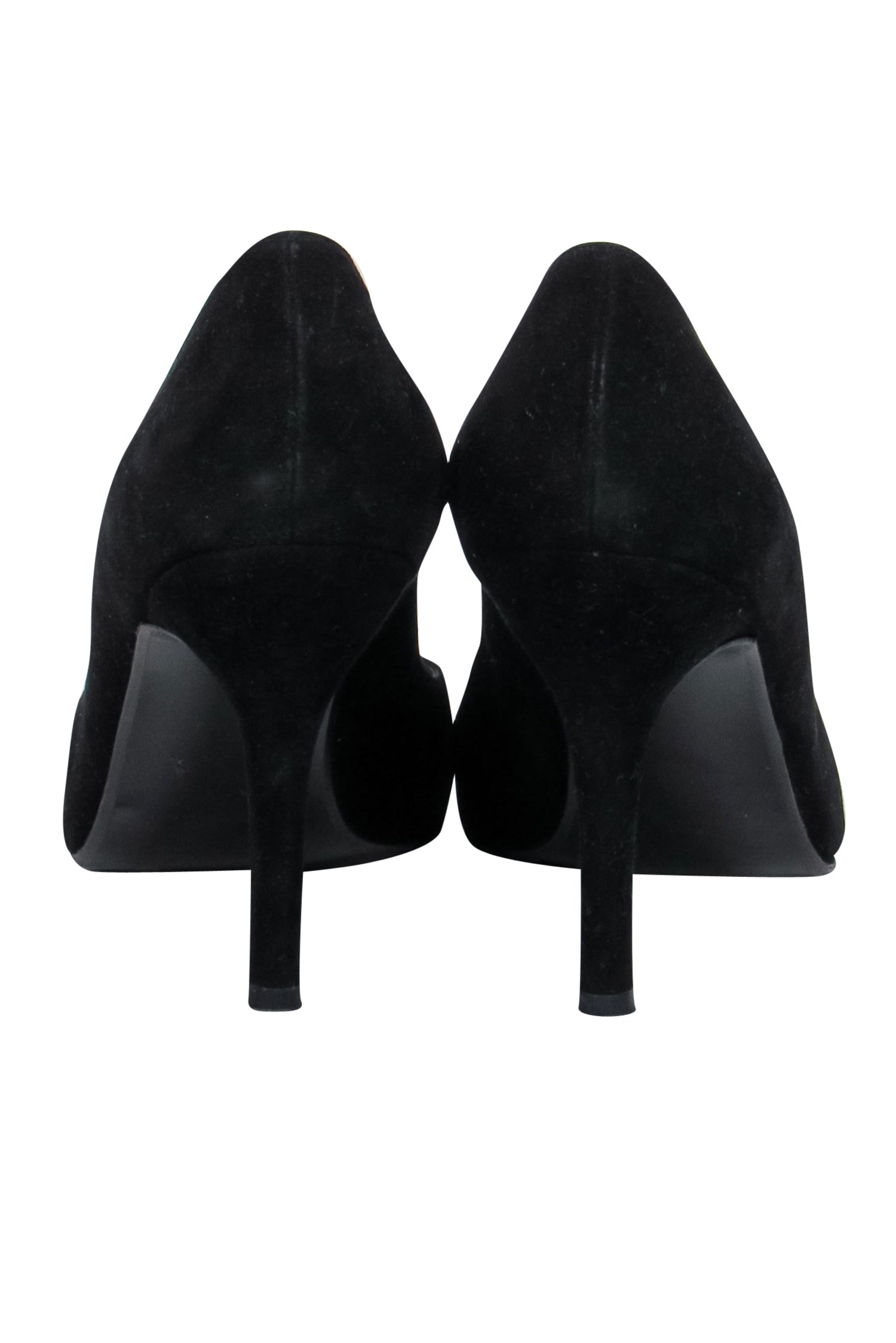 Stuart Weitzman Black Suede Pointed Toe Pumps - Size 9: A Fashion Must-Have!
