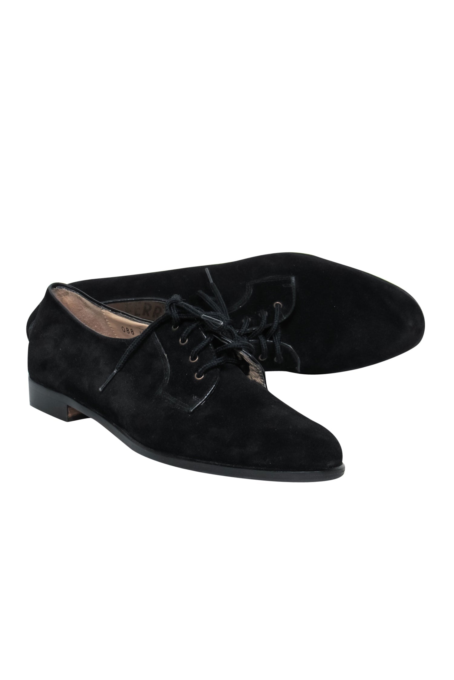 Ferragamo Black Suede Lace-Up Loafers - Size 8.5: A Must-Have for Professional Women!