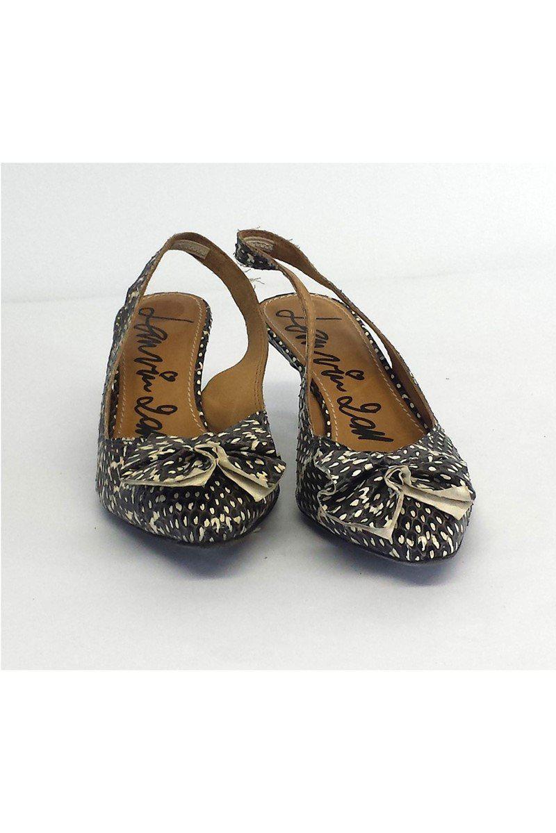 Lanvin - Gorgeous Bow Toe Python Slingbacks in Size 8.5 - Grab Yours Now!