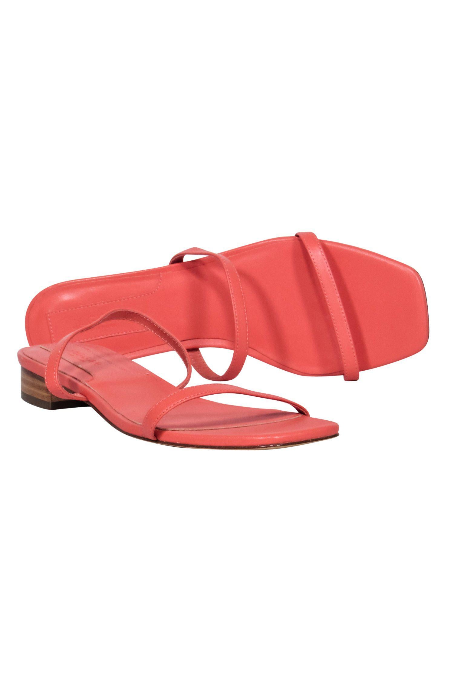 Jaggar Coral Strappy Square Toe Sandals - Size 8 - Fashionable Footwear