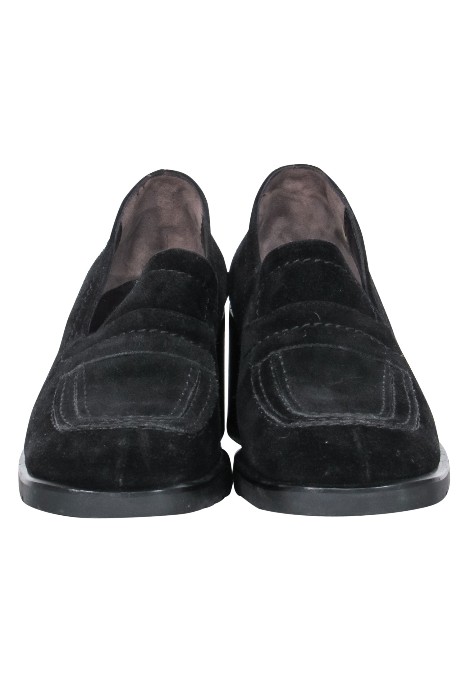 Bally Black Suede Loafer-Style Block Heel Pumps - Size 8.5: Elevate Your Style!