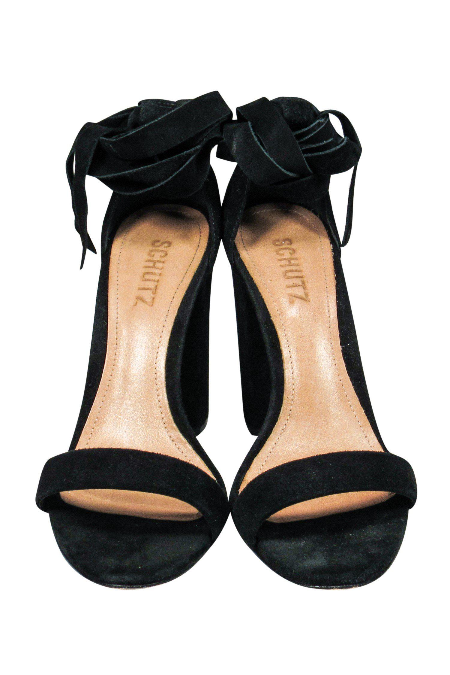 Schutz Black Suede Kelma Ankle Pumps - Size 8.5: Irresistible Night-Out Heels!