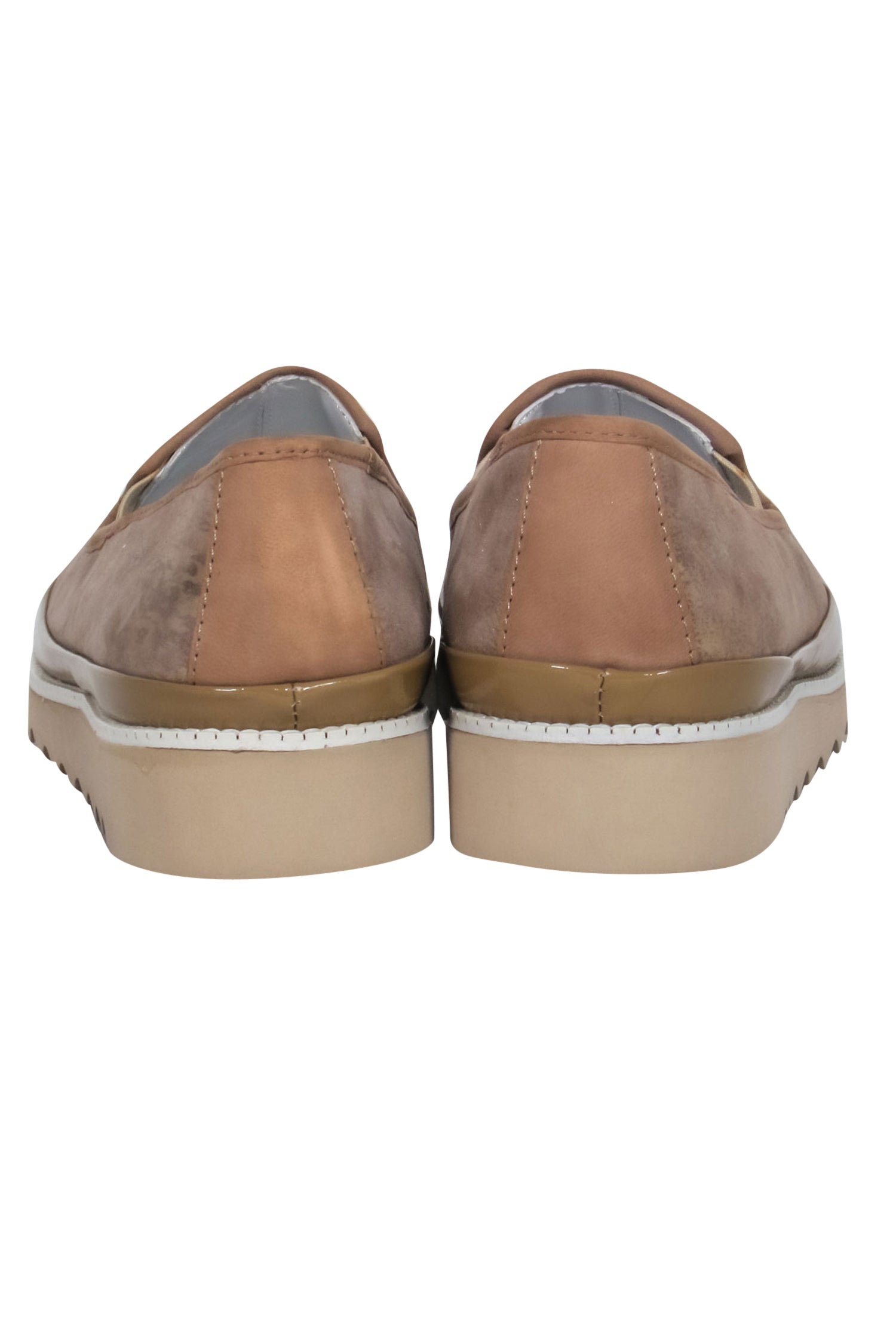 Donald J Pliner Tan Metallic Leather Pointed Toe Platform Loafers - Size 8.5 - Make a Statement!