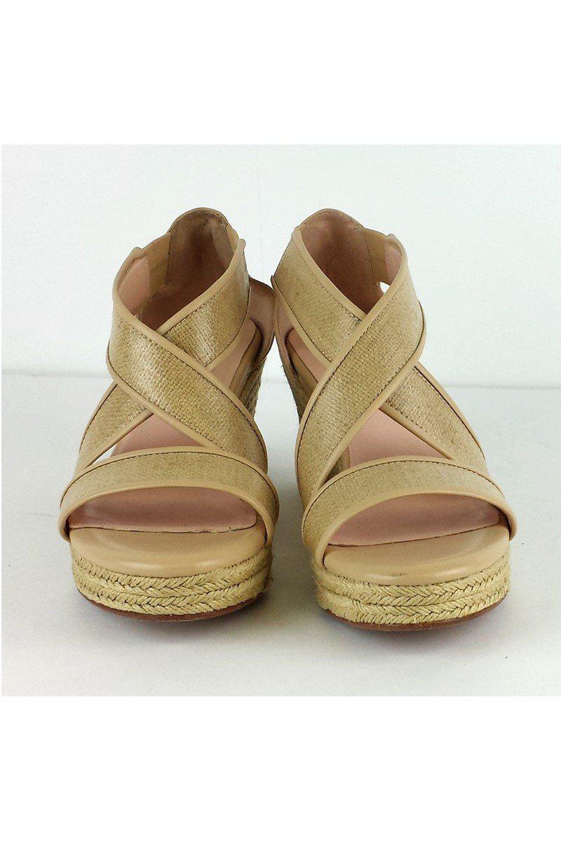 Taryn Rose Tan Strappy Krissy Espadrille Wedges - Size 7.5 - Fashionable Summer Must - Haves