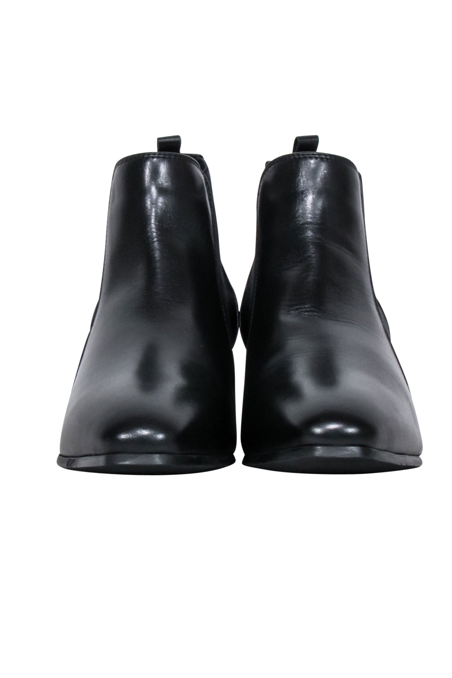 Aquatalia Black Calf Leather Falco Short Boots - Size 8.5 - A Must-Have for Minimalists!