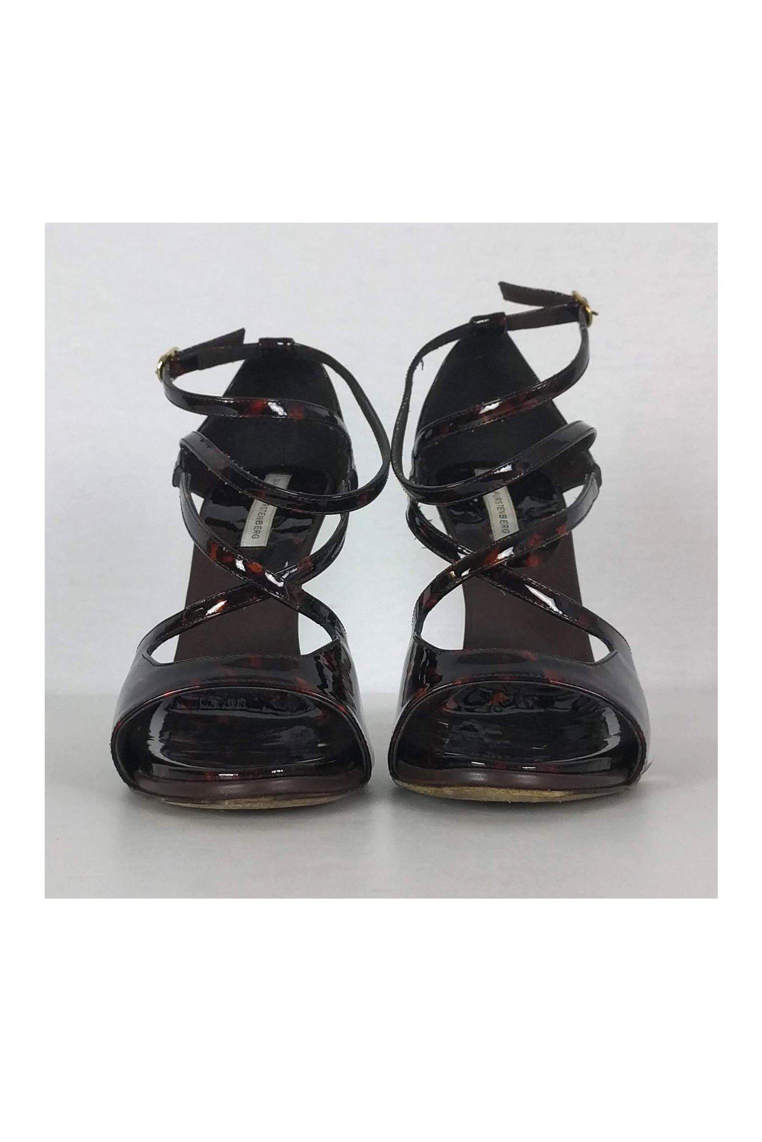 Diane von Furstenberg's Stunning Tortoise Patent Leather Pumps - Size 9!