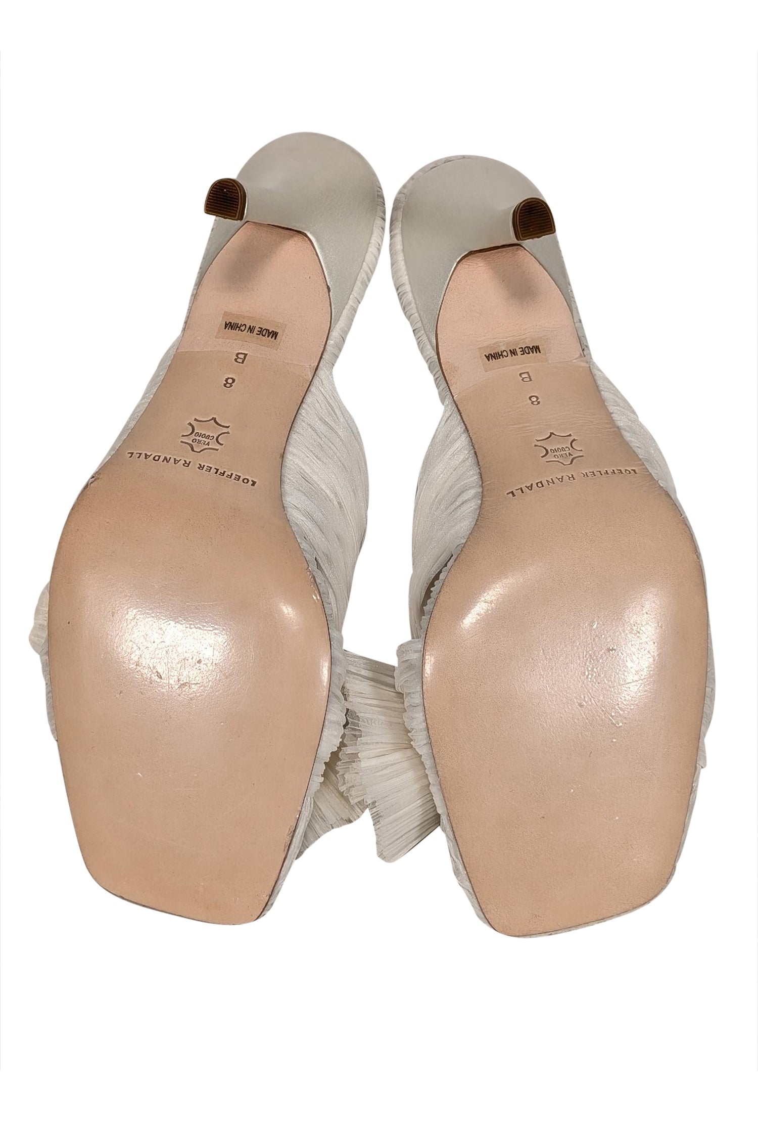 Loeffler Randall - Stunning Ivory Tulle Bow Mule Pumps, Size 8