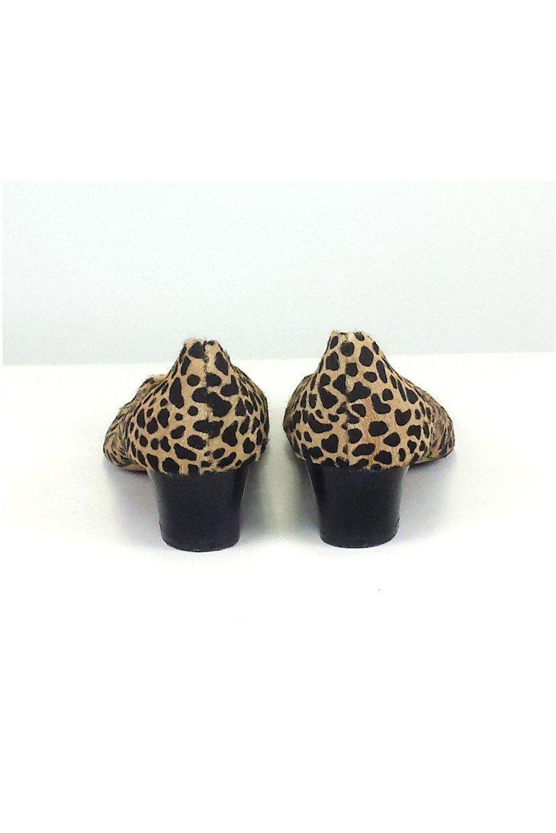 Giuseppe Zanotti - Stunning Brown Pony Hair Leopard Print Shoes, Size 9