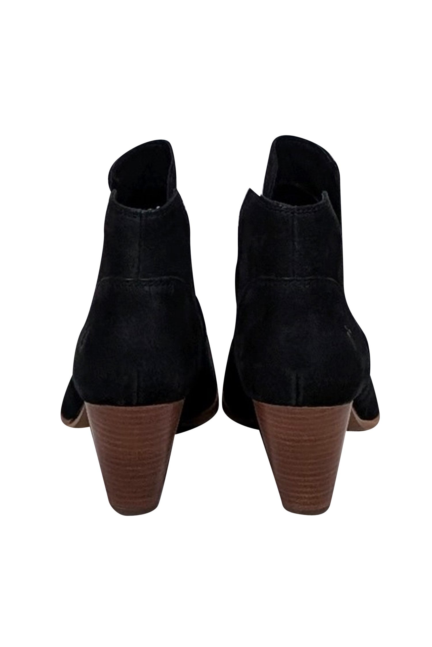 Frye Black Leather Pointed Toe Slip-On Short Boots - Size 8