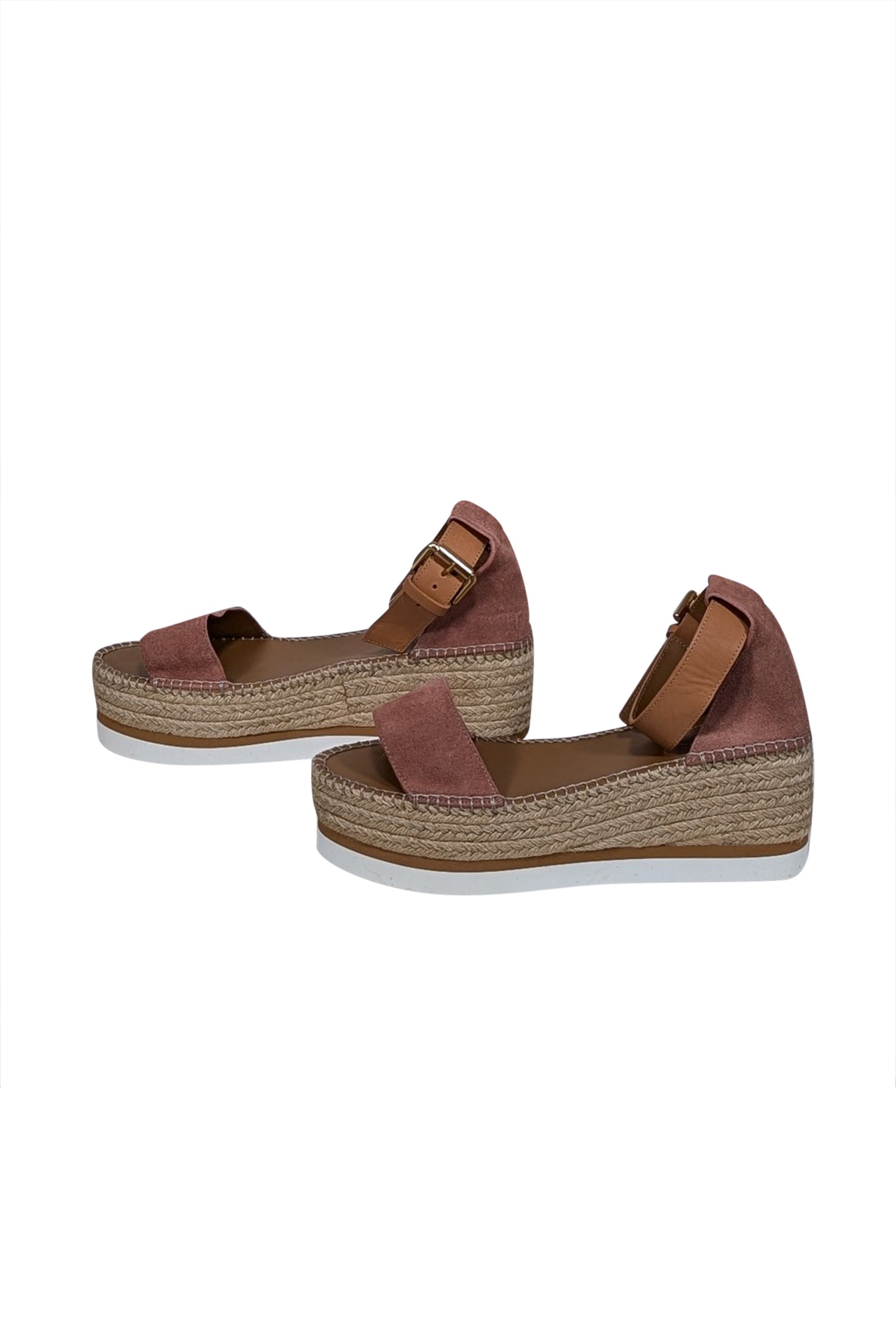 See by Chloe - Gorgeous Pink Suede Espadrille Sandals in Size 10