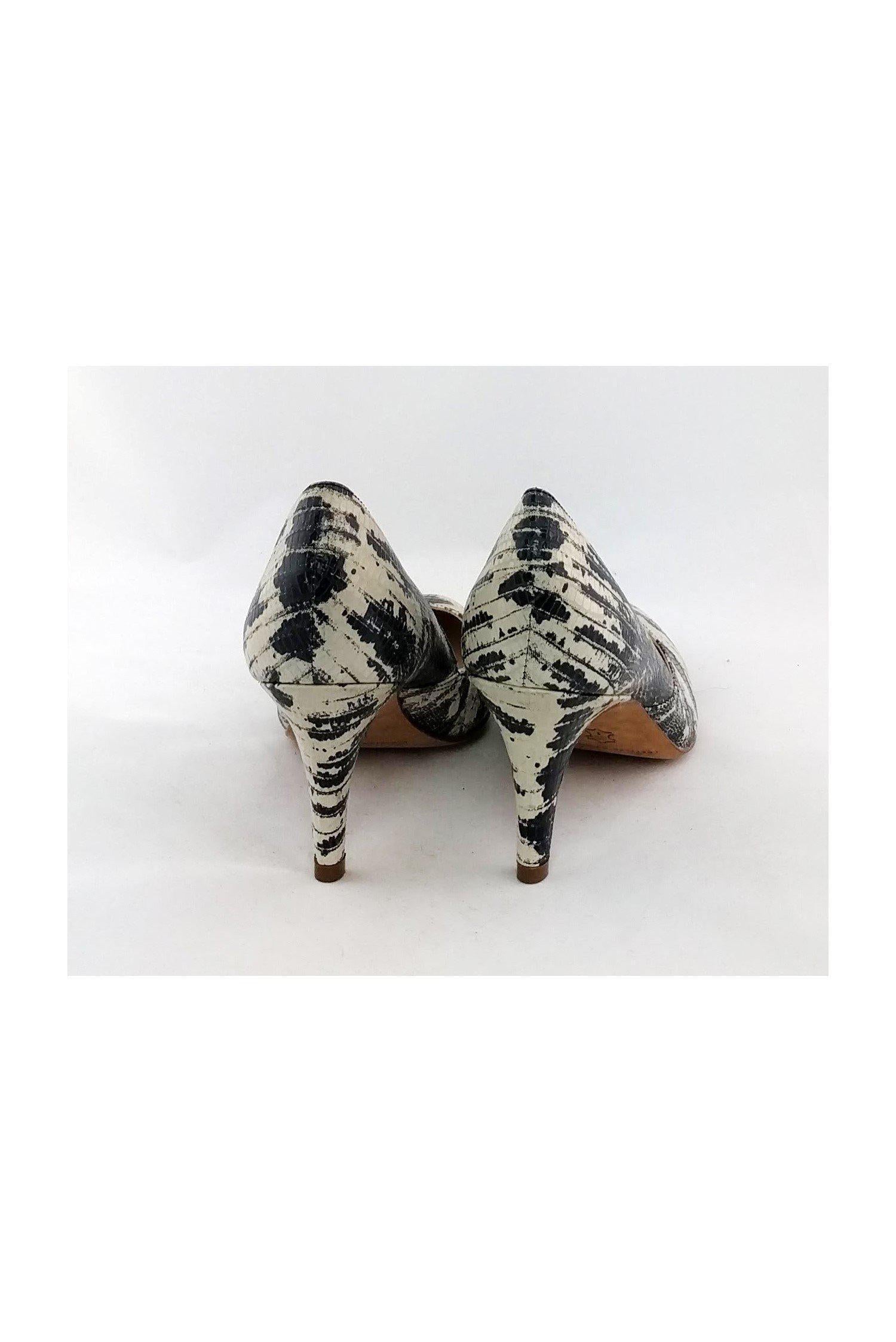 Loeffler Randall Stunning Black & White Print Pumps - Size 7