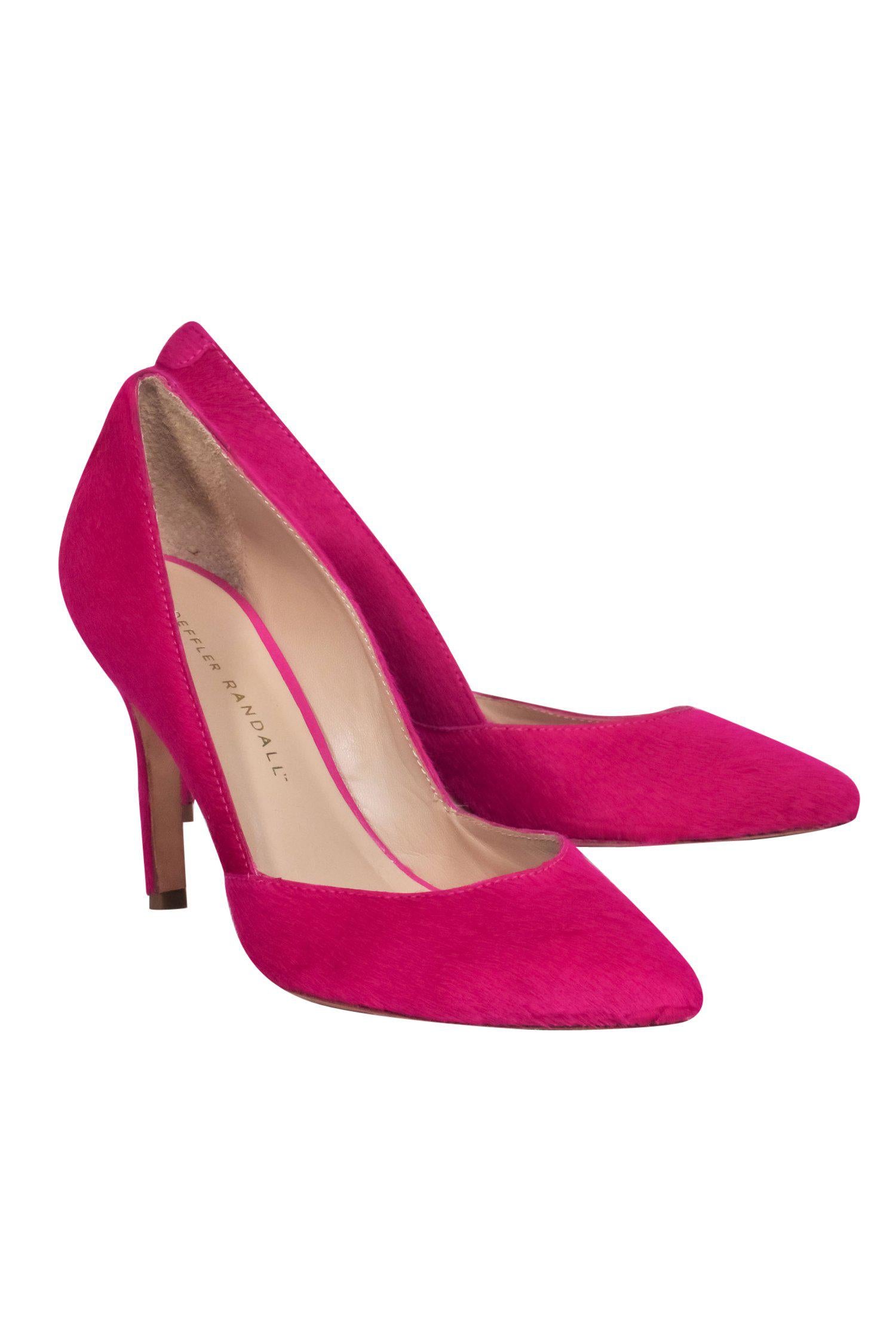 Loeffler Randall Fuchsia Pony Hair Pointed Toe Pumps - Size 6 - Add a Pop of Style!